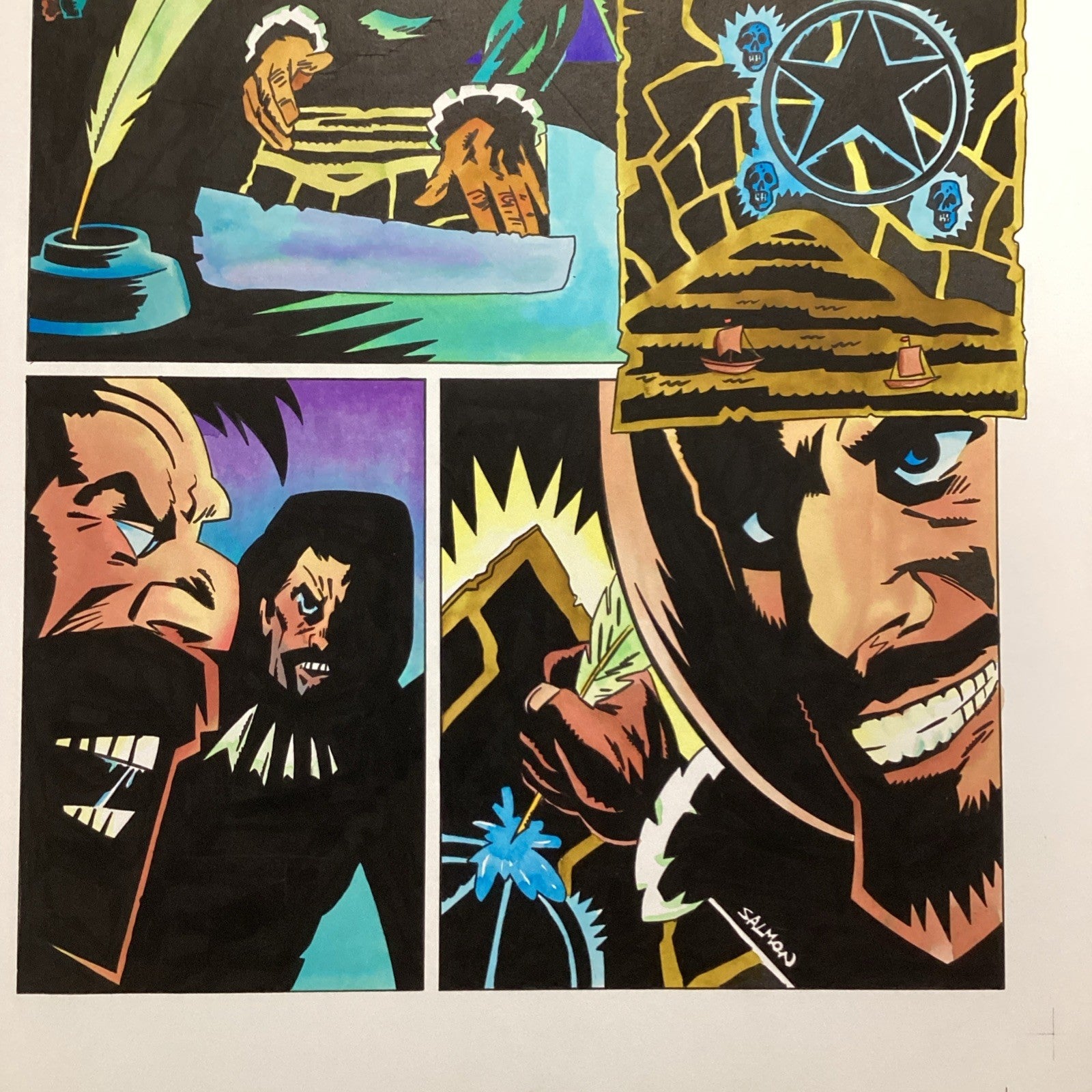 Original Colours Artwork Judge Dredd Megazine #10 Page 37 1995 by Peter B. Smith5