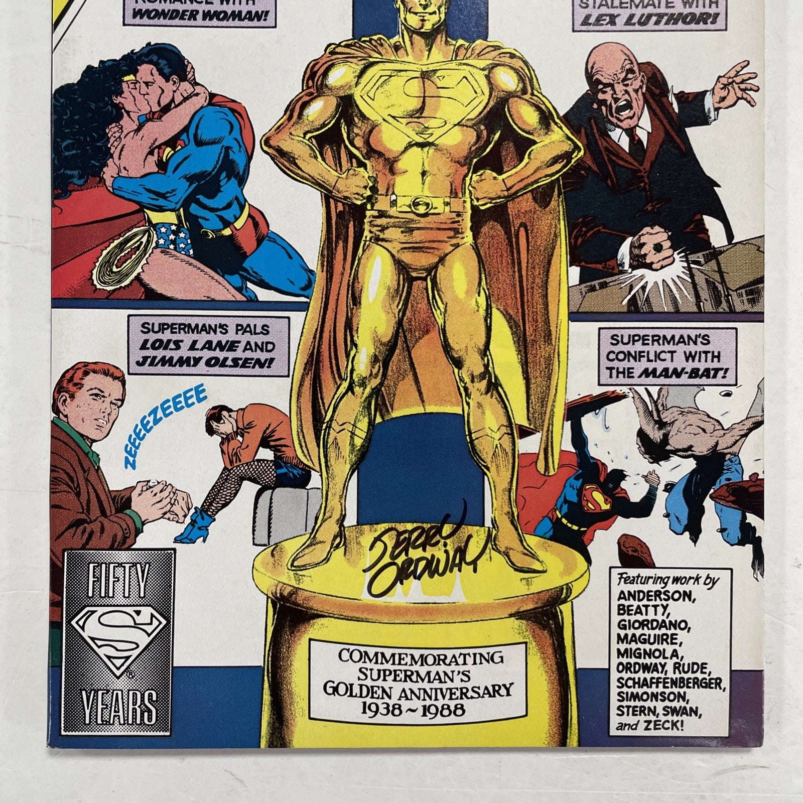 Action Comics #600 1988 Signed Jerry Ordway at NYCC 20062