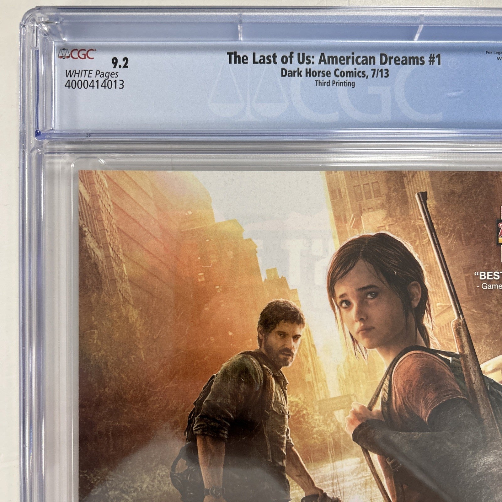 The Last Of Us: American Dreams #1 2013 CGC 9.2 White Pages Third Print10