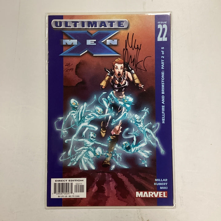 X-men Ultimate #22 2002 Signed Mark Millar Dynamic Forces Variant0