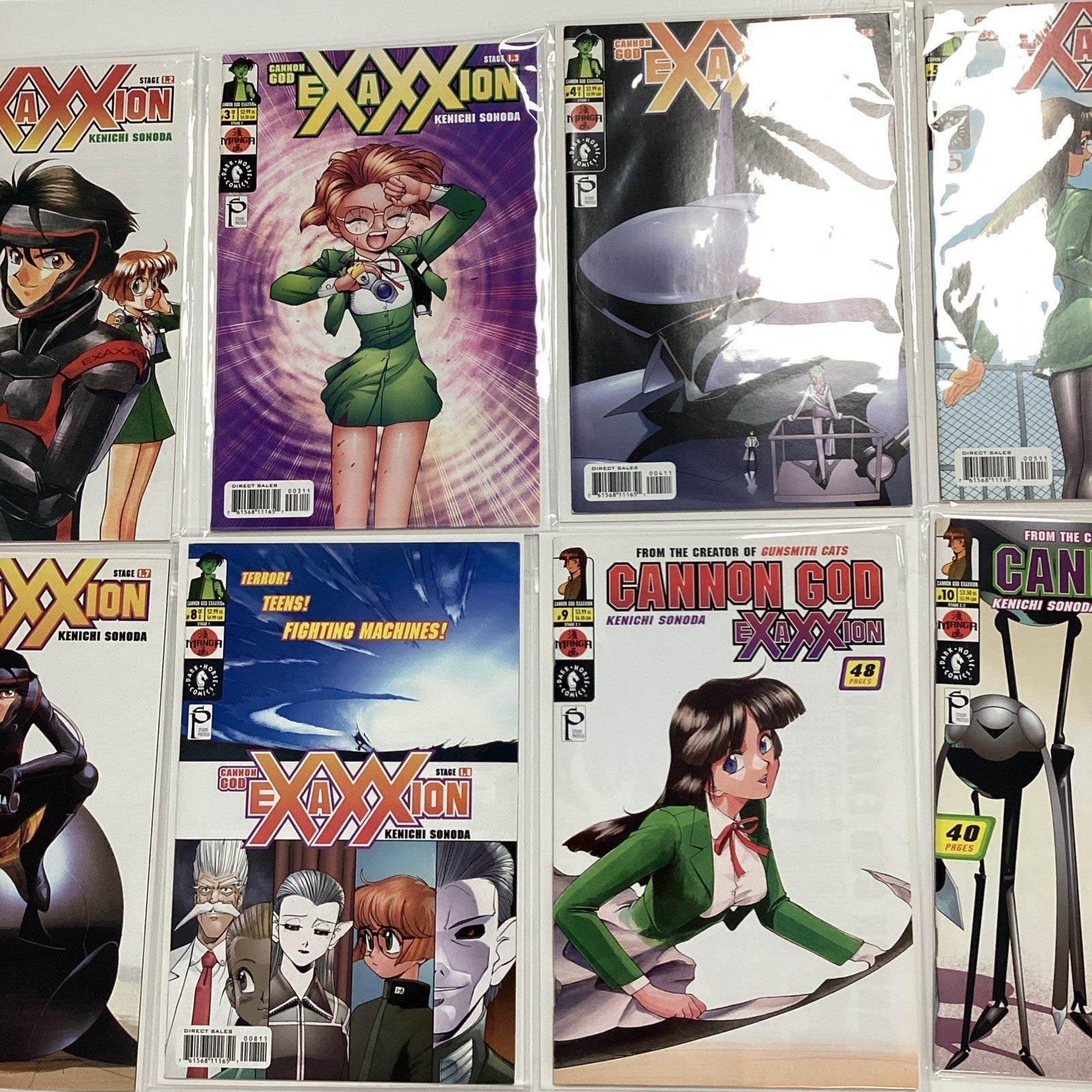 Cannon God Exaxxion #1-20 2001 Complete Set mid-high to high grades2