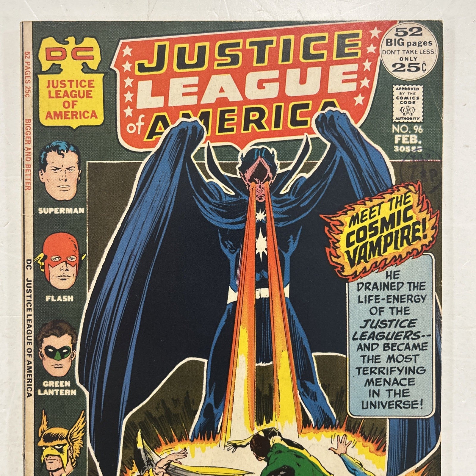 Justice League of America #96 1972 VG/FN Pence Stamp1