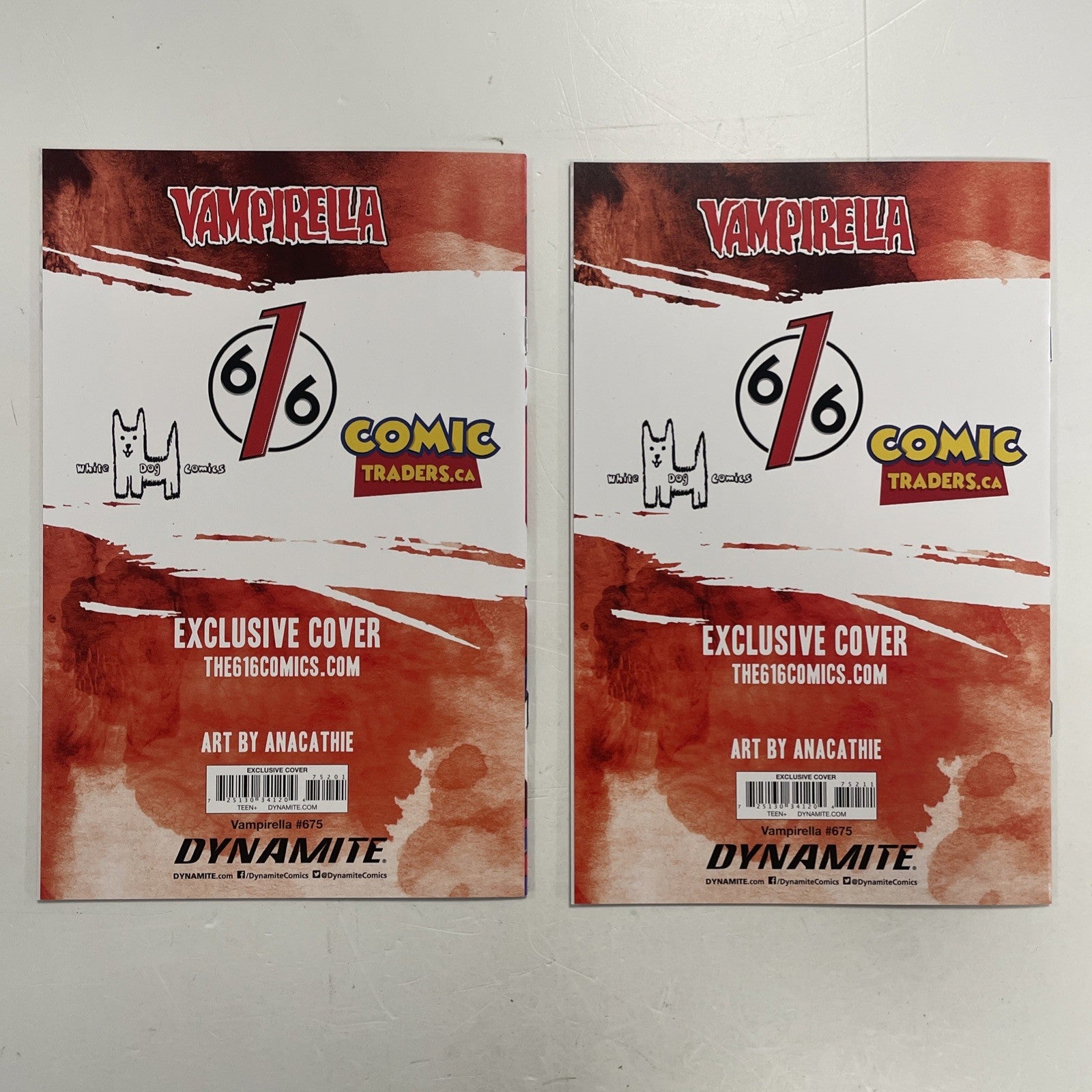 Vampirella #675 2025 NM Anacathie DJ Red & Blue Virgin Variant  x24