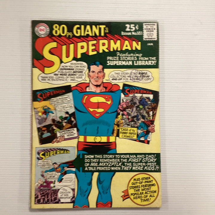 Superman #183 1966  FN- Reprints 1st Appearance of Mr Mxyzptlk Appearance