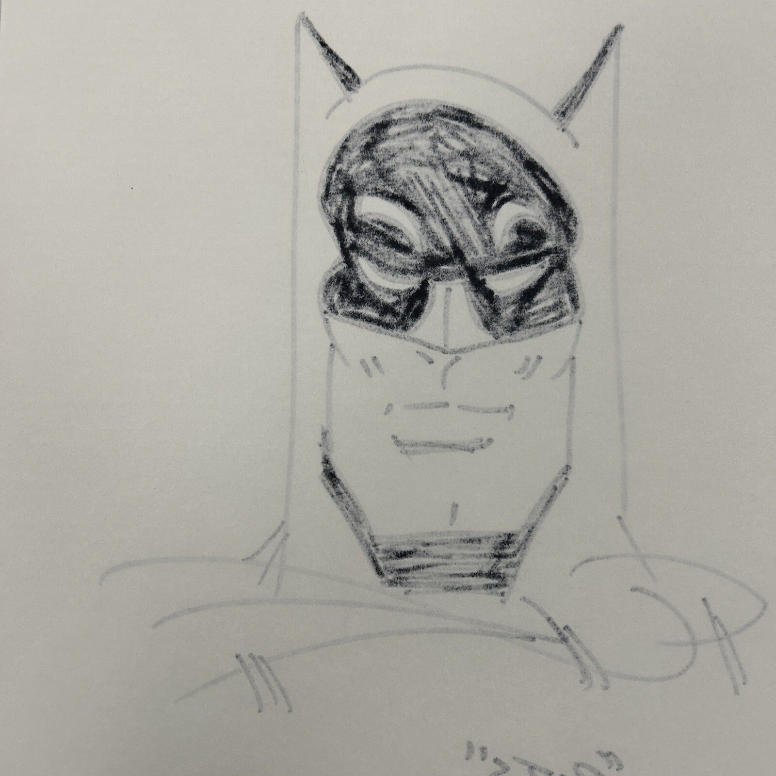 Bob Kane Hand Drawn Original Batman Sketch Art Signed with COA 21x29cm10