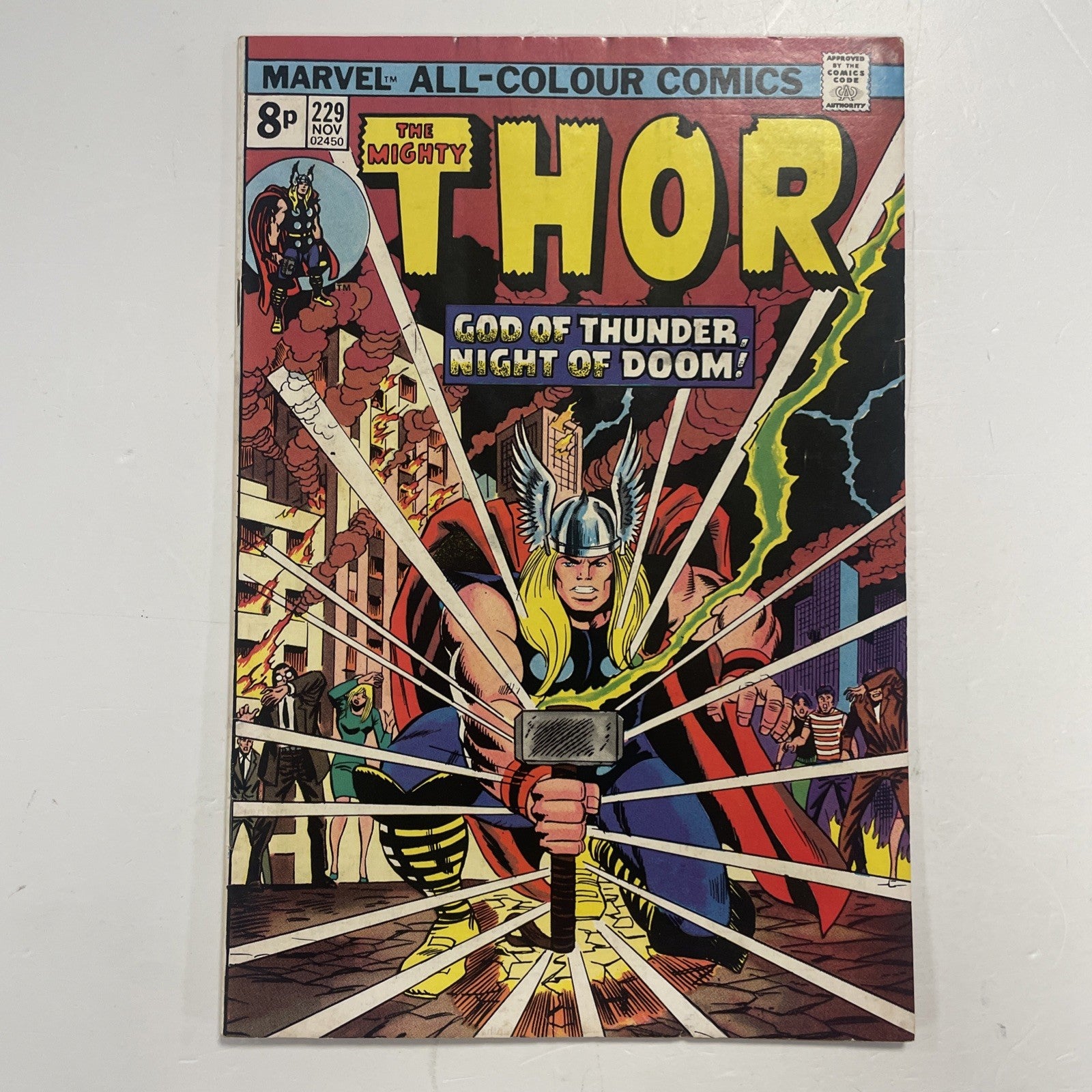The Mighty Thor #229 1974 FN- Advert for Hulk #181/Wolverine0