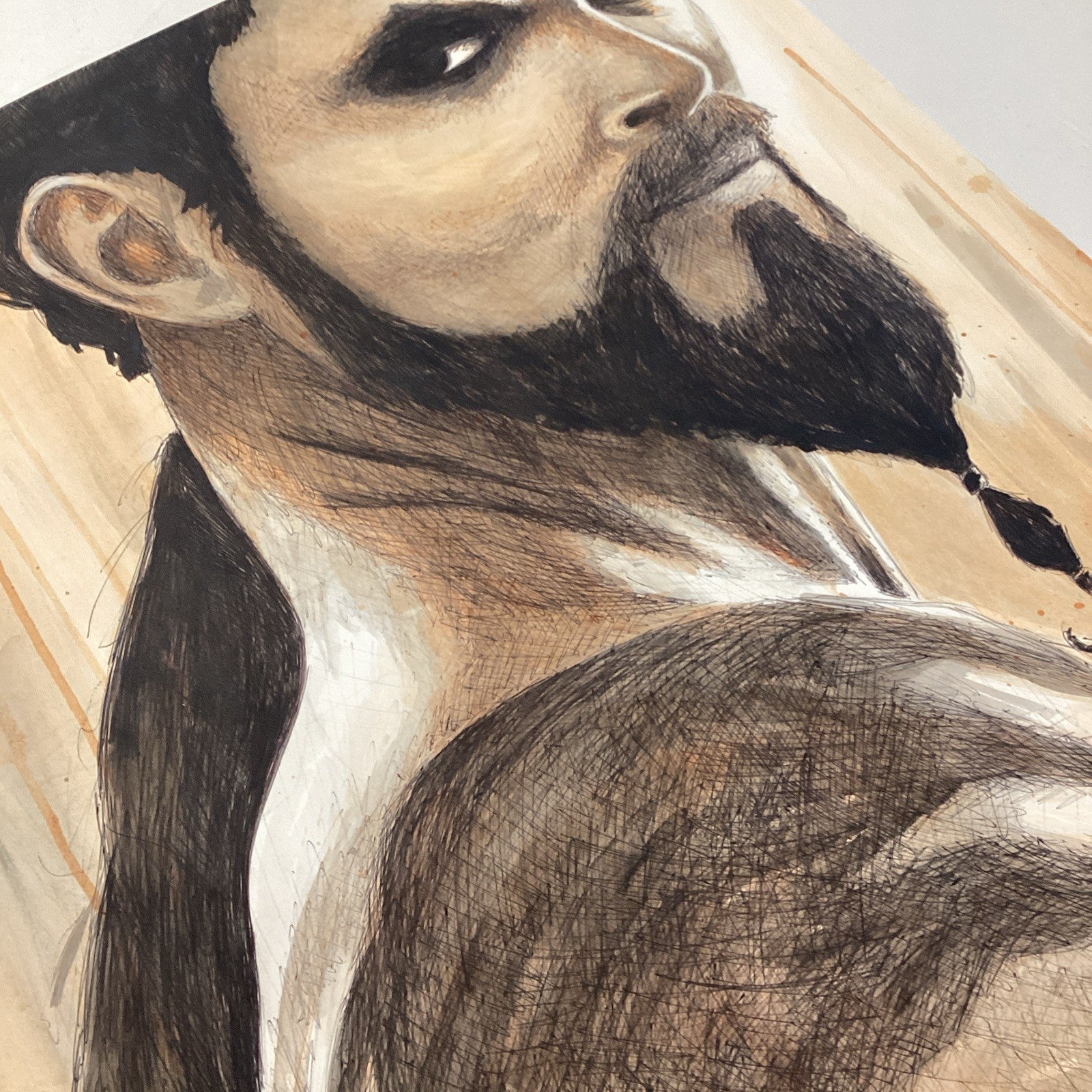 Khal Drogo Original Art by Becky Knapp with COA (80x59cm)5