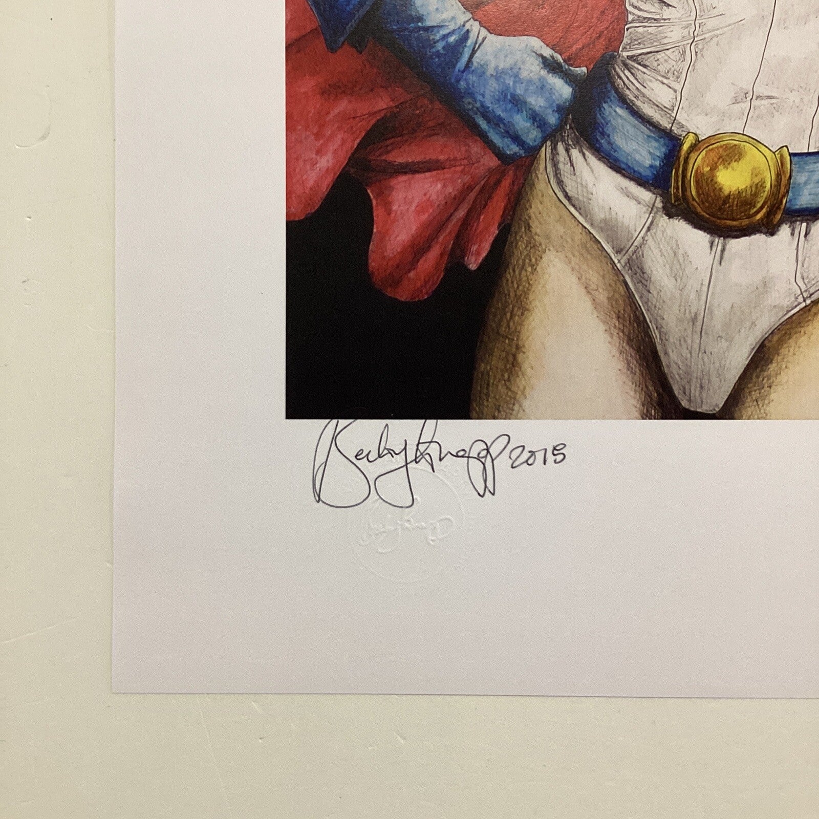 Power Girl Signed Art Print by Becky Knapp4