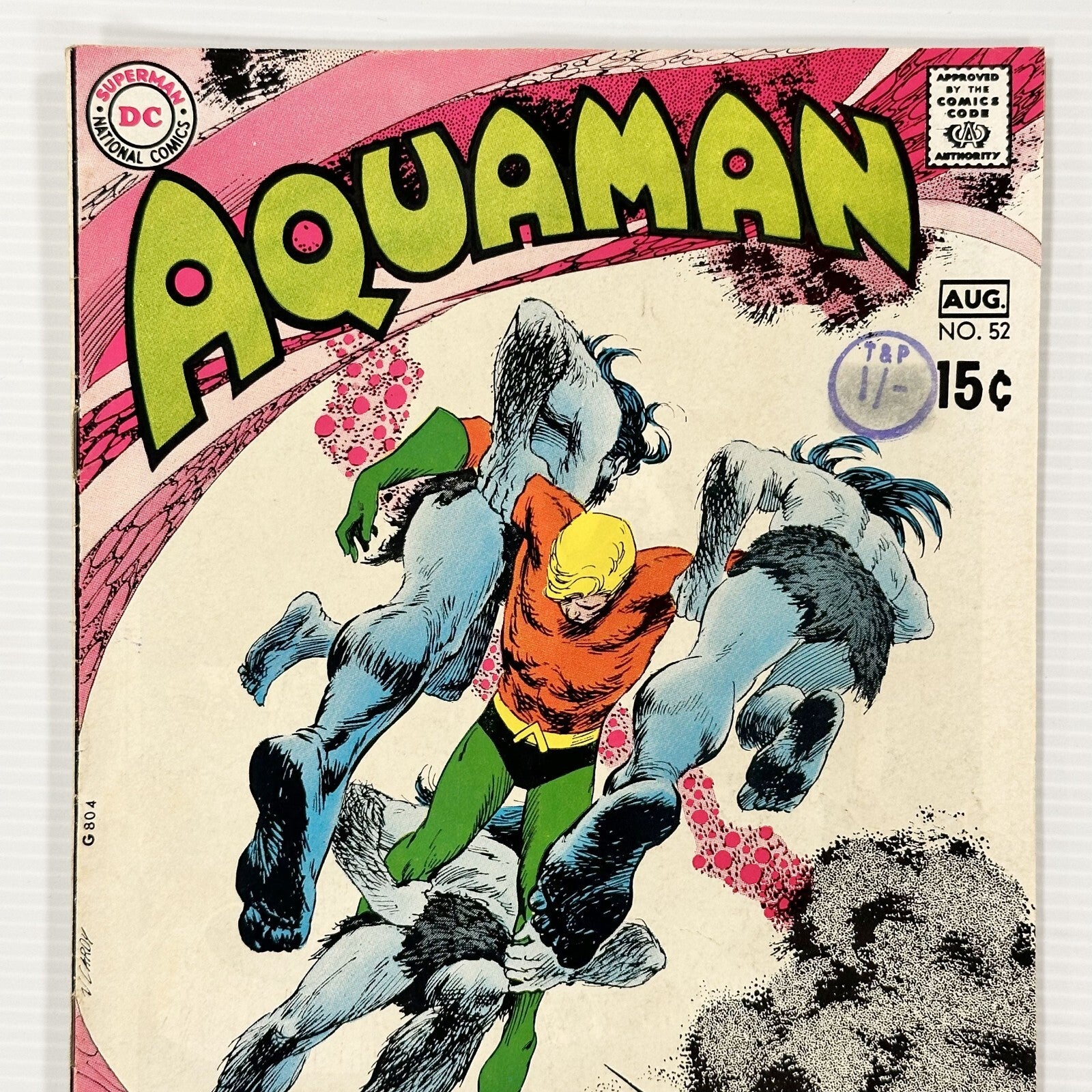 Aquaman #52 1970 FN- Pence Stamp1