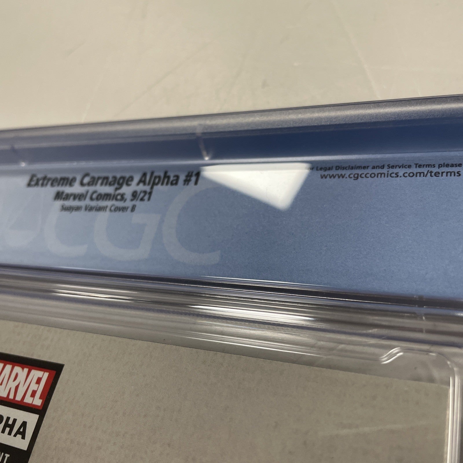 Extreme Carnage Alpha #1 2021 CGC 9.4 White Pages Mico Suayan Virgin Variant7