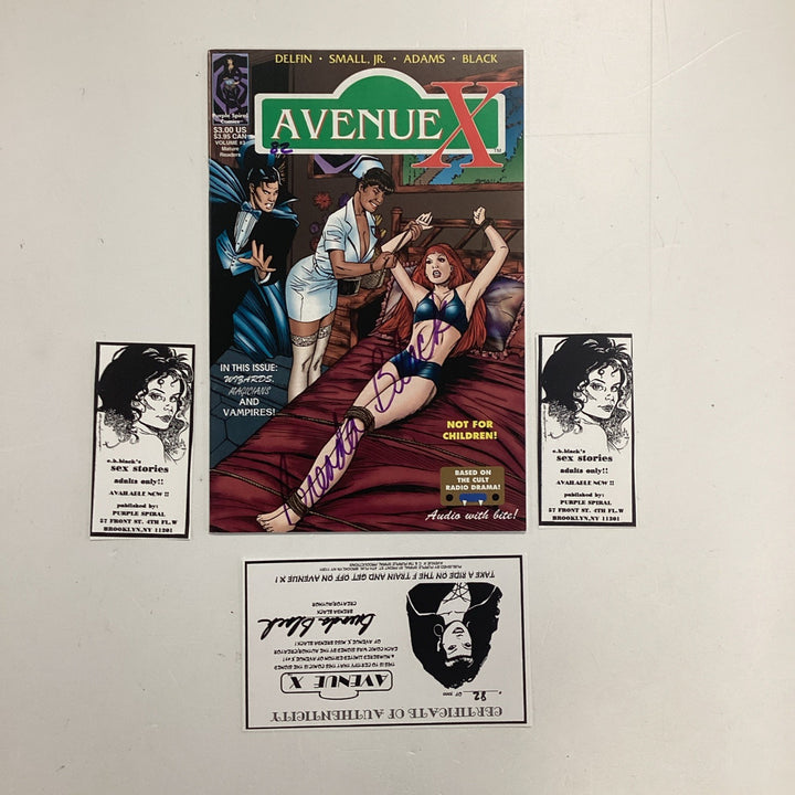 Avenue X #3 1995 VF/NM Signed By Brenda Black CoA 82/30000