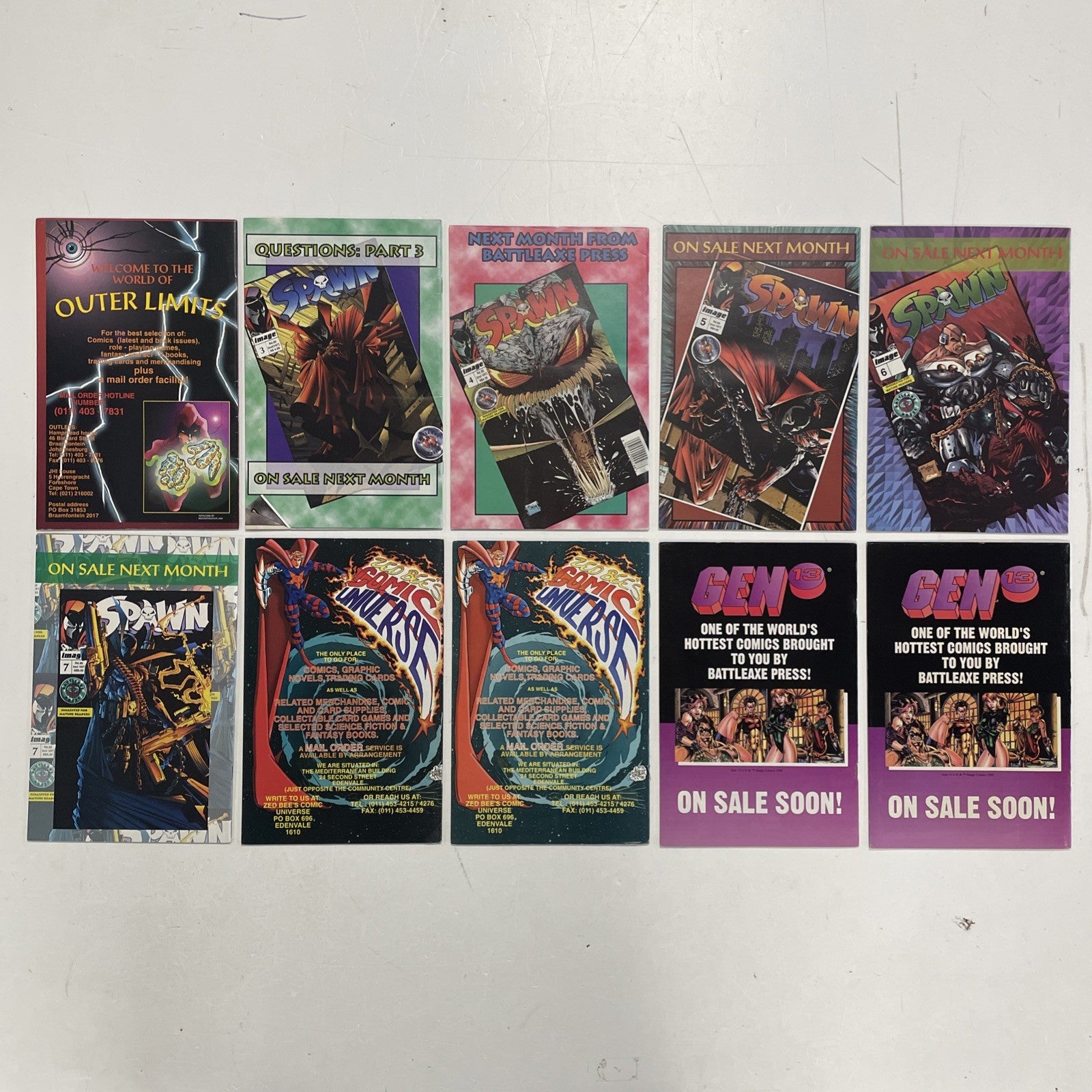 Spawn #1-10 1995 RSA Battleaxe South African Reprints Complete Image McFarlane8
