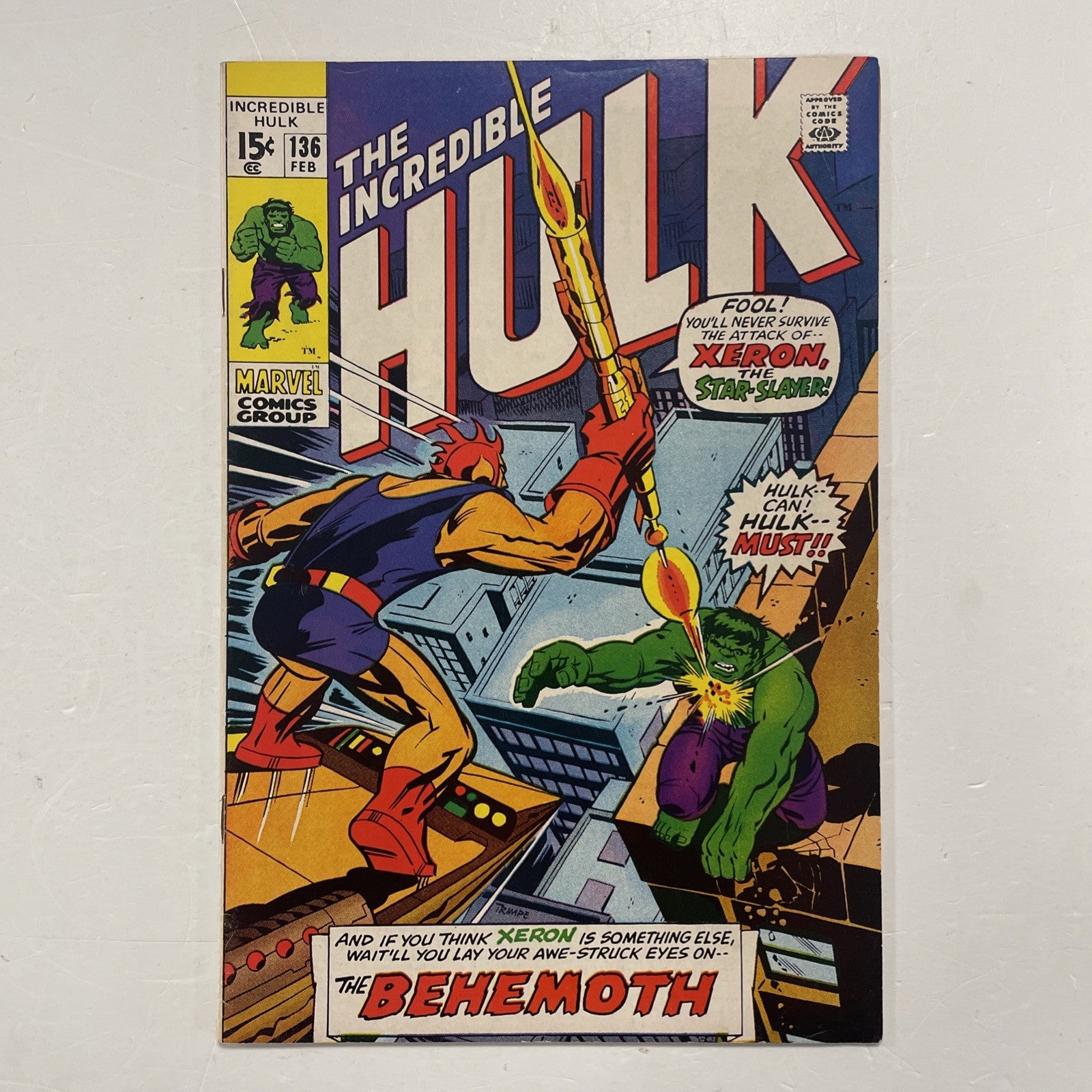 Incredible Hulk #136 1971 FN/VF 1st Appearance of Starslayer0