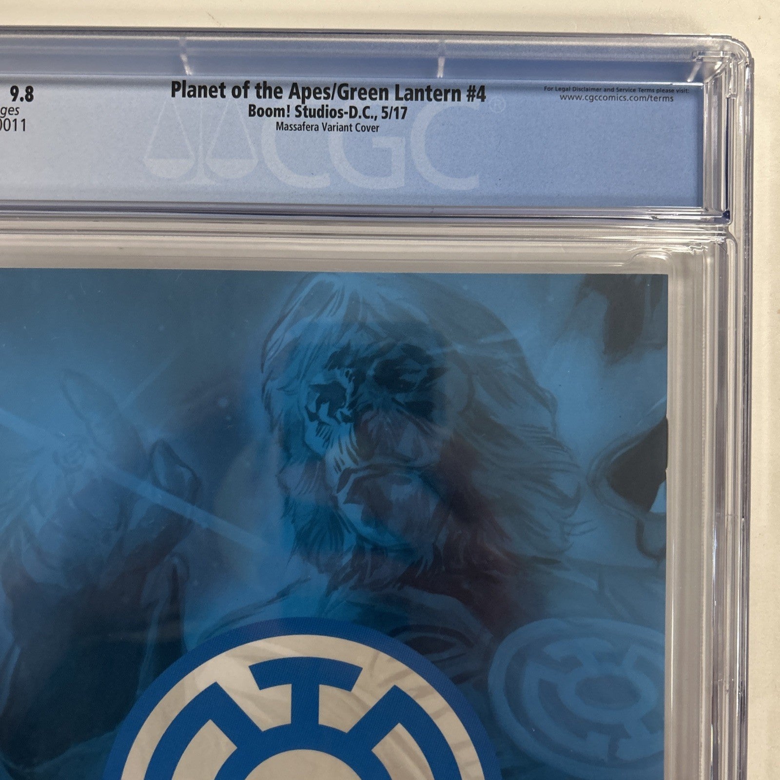 Planet of the Apes/Green Lantern #4 2017 CGC 9.8  Massafera 1:40 Virgin Variant13