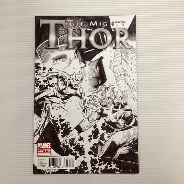 Mighty Thor #4 2011 NM 2nd Print Silver Surfer vs Thor Variant