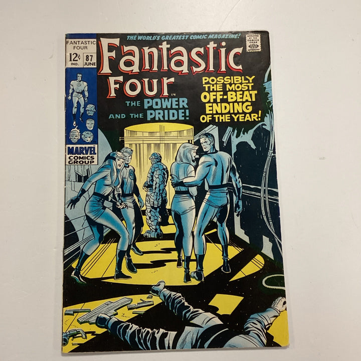 Fantastic Four #87 1969 VG/FN Small stain top of rear cover0
