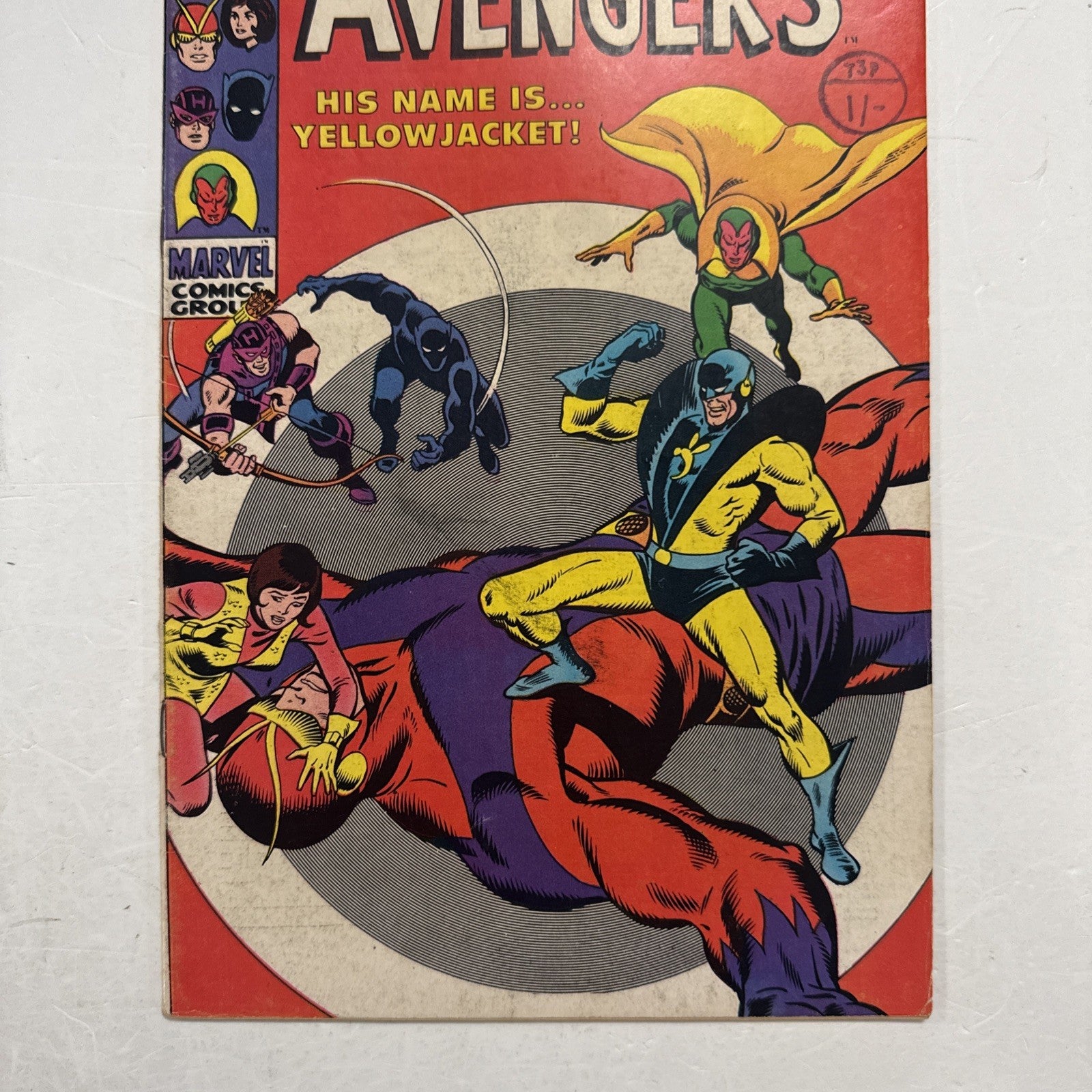Avengers #59 1968 VG/FN 3rd appearance of Yellowjacket Pence Stamp2