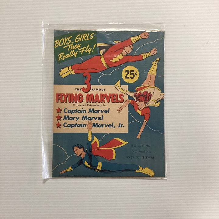 The 3 Flying Marvels Wartime Paper Toy Fawcett Publications (3)