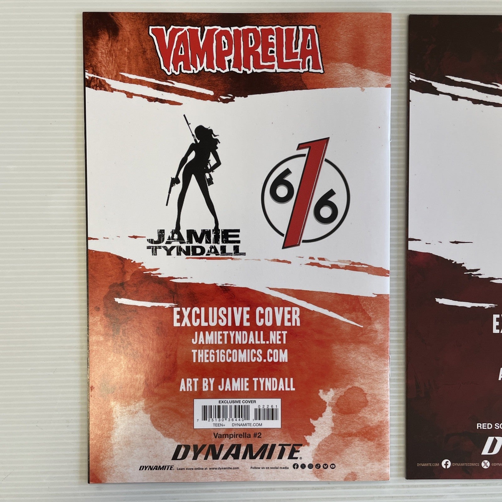 Red Sonja Vampirella #1 #2 2022 VF/NM 616 Jamie Tyndall Virgin Connecting Sky ..9
