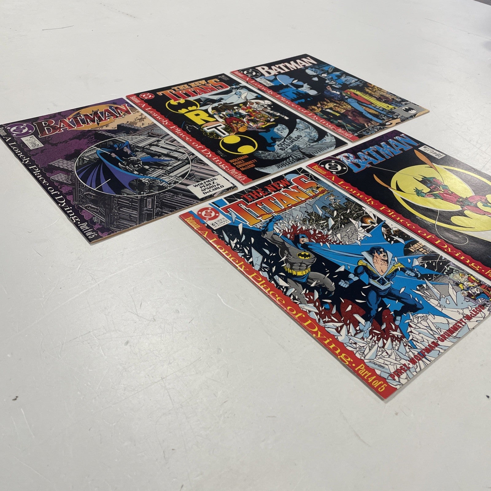 Batman New Teen Titan A Lonely Place Of Dying #1-5 1989 Complete Set6