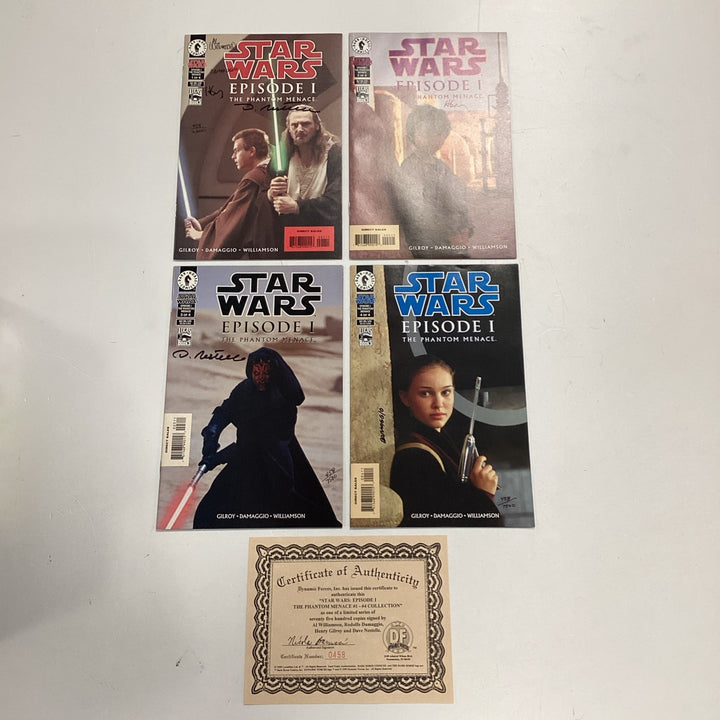 Star Wars Episode 1 The Phantom Menace #1-4 Collection Signed Dynamic Forces0