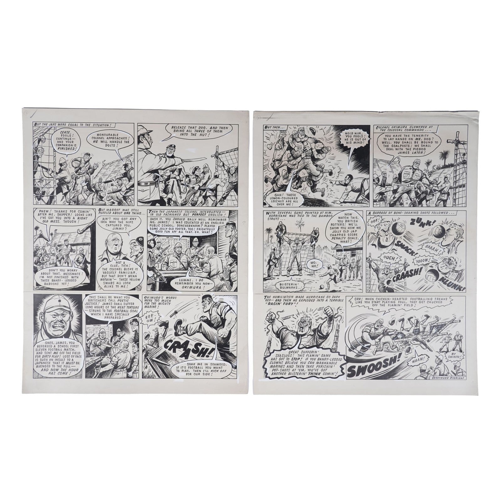 Original Artwork for a complete Captain Hurricane Story by R. Charles Roylance5