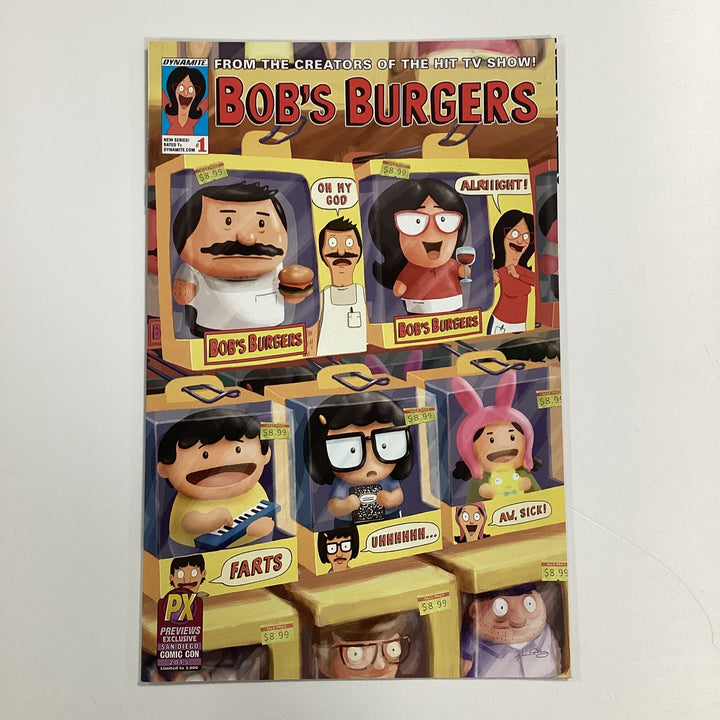 Bob's Burgers #1 2015 NM SDCC 2015 PX Exclusive Variant Cover Dynamite0