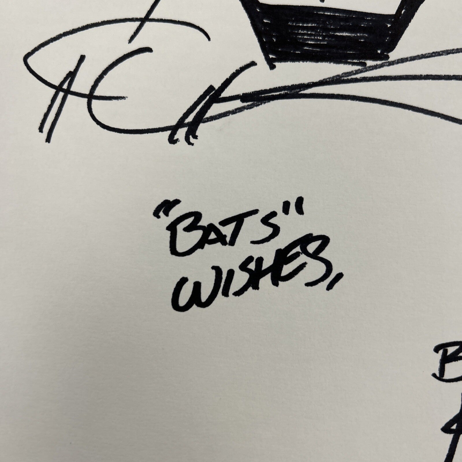 Bob Kane Hand Drawn Original Batman Sketch Art Signed with COA 21x29cm5