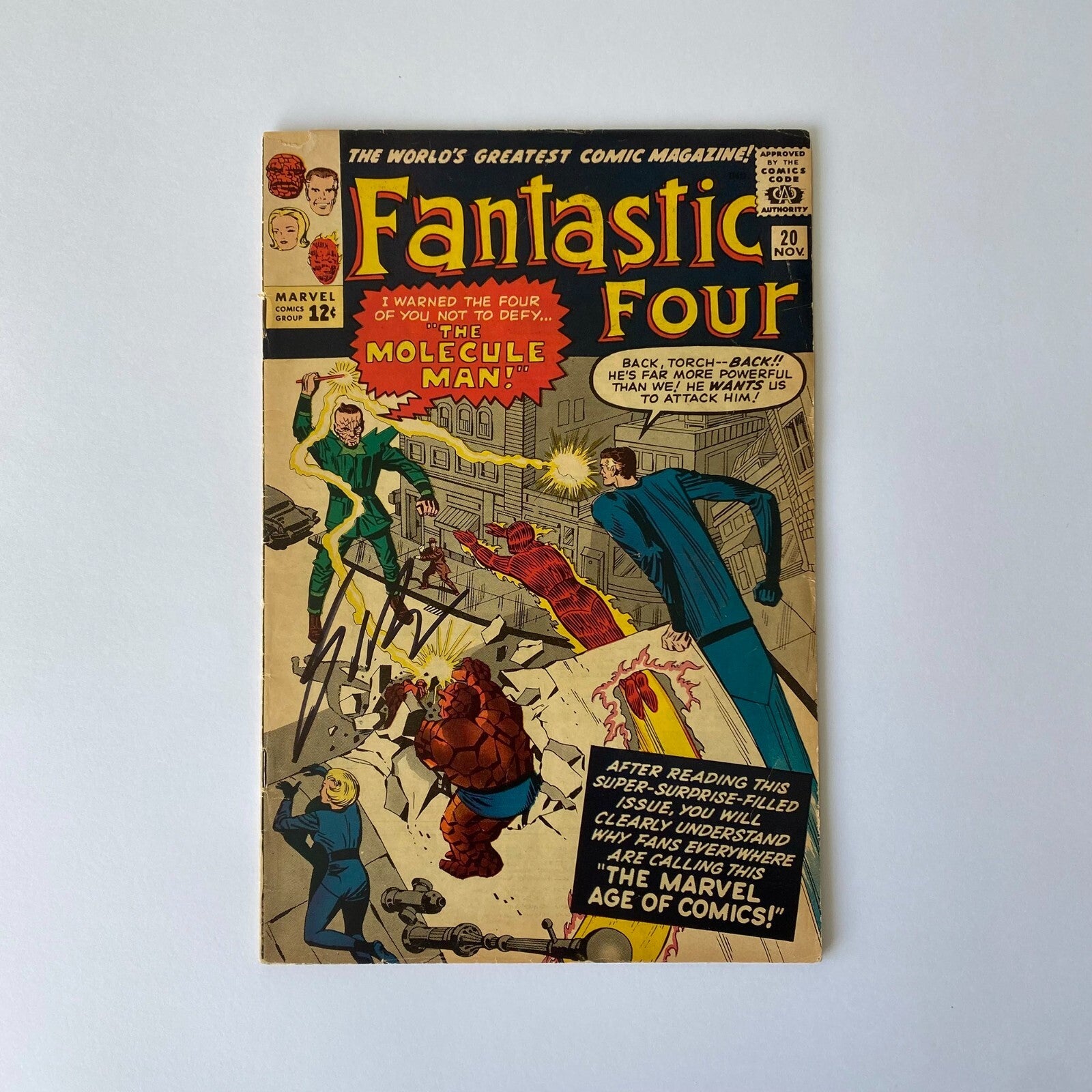 Fantastic Four #20 1964 VG Raw Comic signed by George R R Martin0