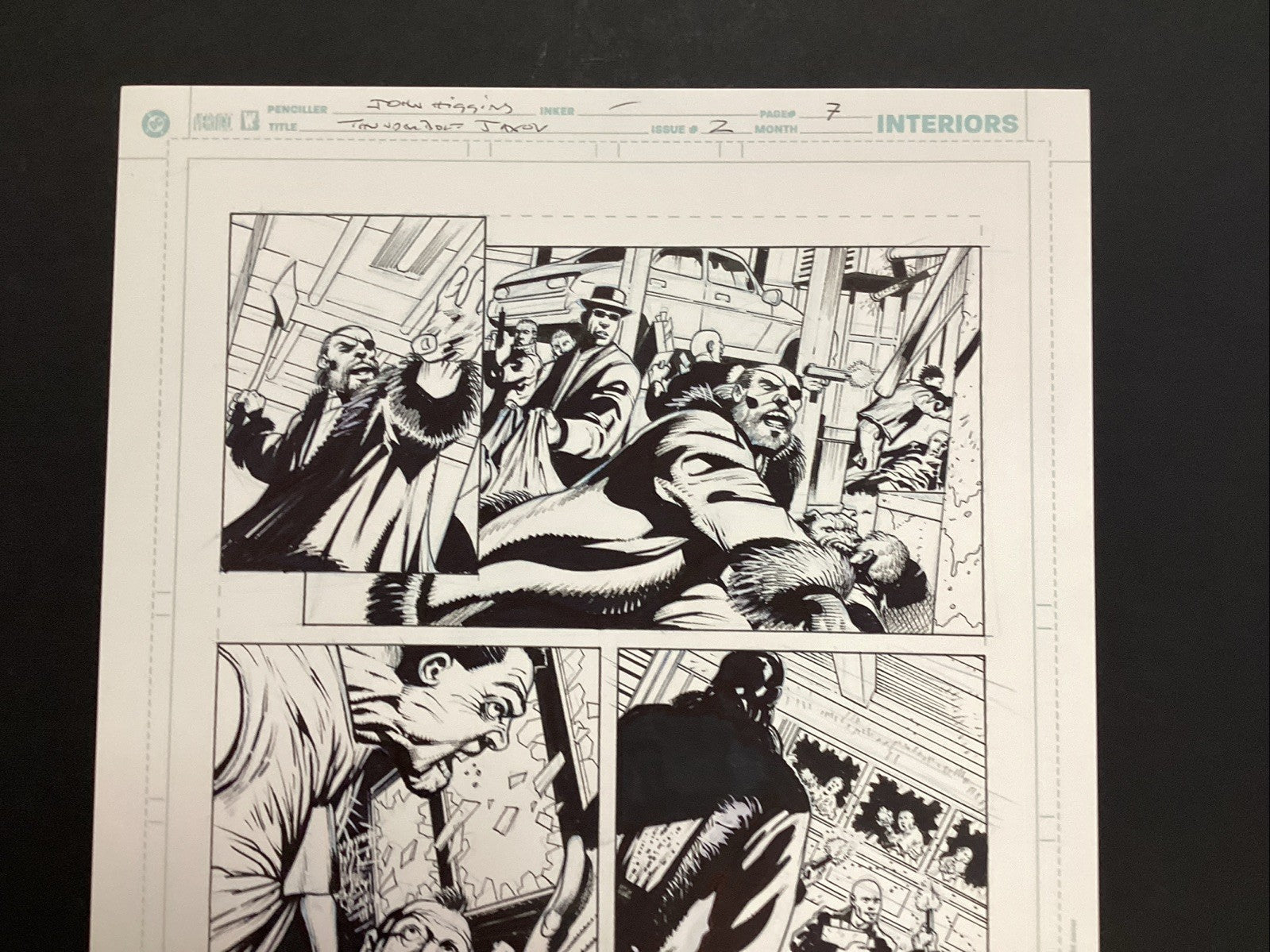 Original Artwork for Thunderbolt Jaxon #2 Page 7 By John Higgins 20063