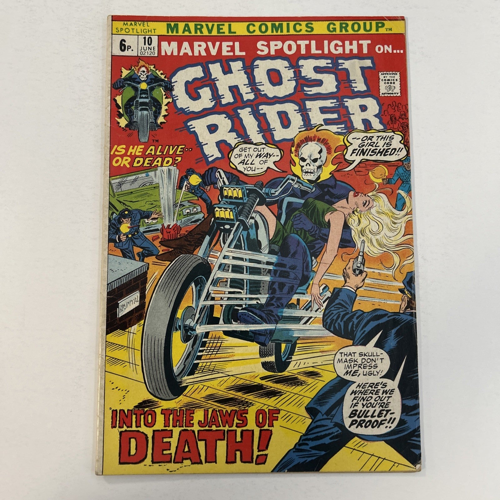 Marvel Spotlight #10 1973 VG/FN Ghost Rider 1st Witch Woman Pence Copy0