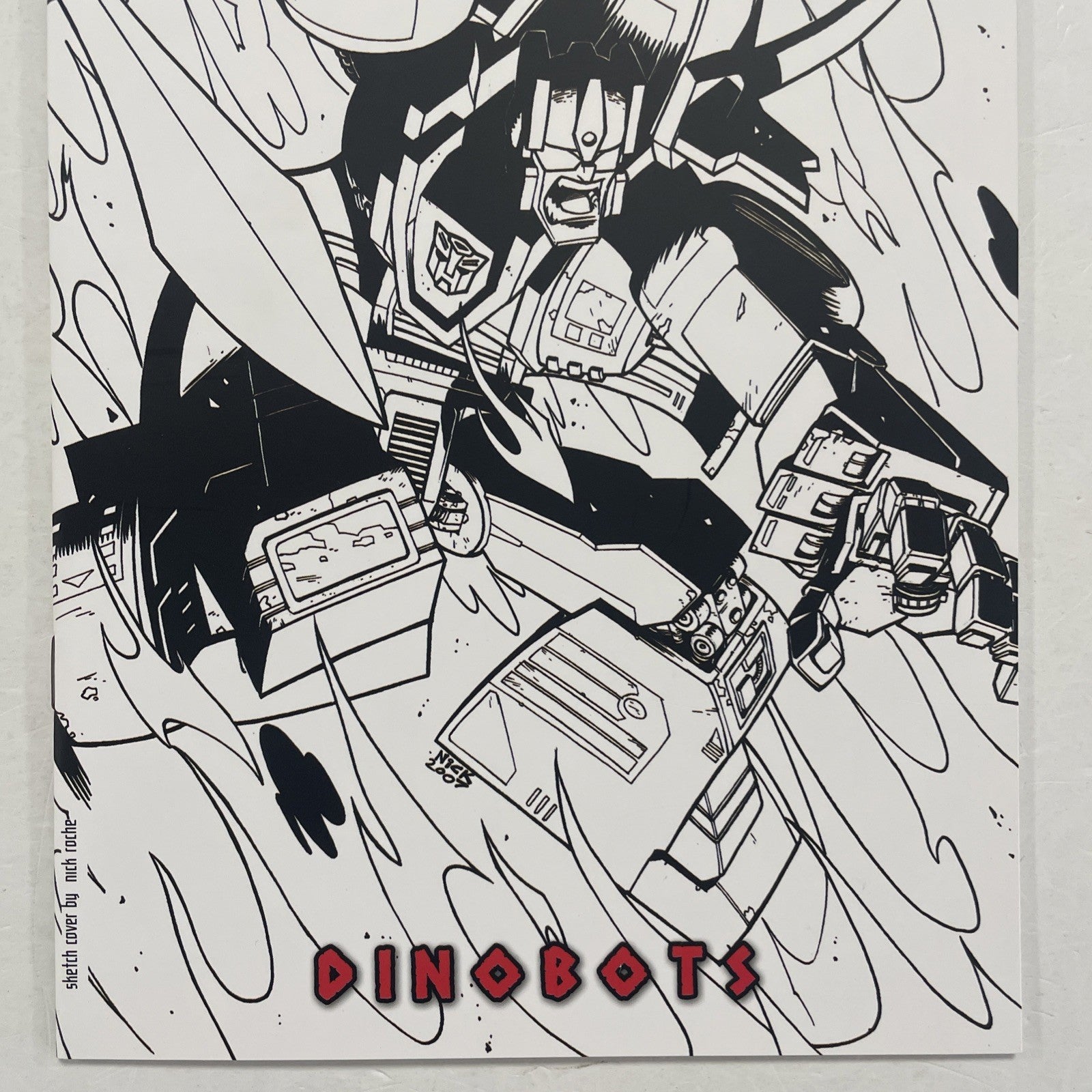Transformers Best Of The UK Dinobots #3 2007 RI-B Nick Roche 1:25 Variant IDW2