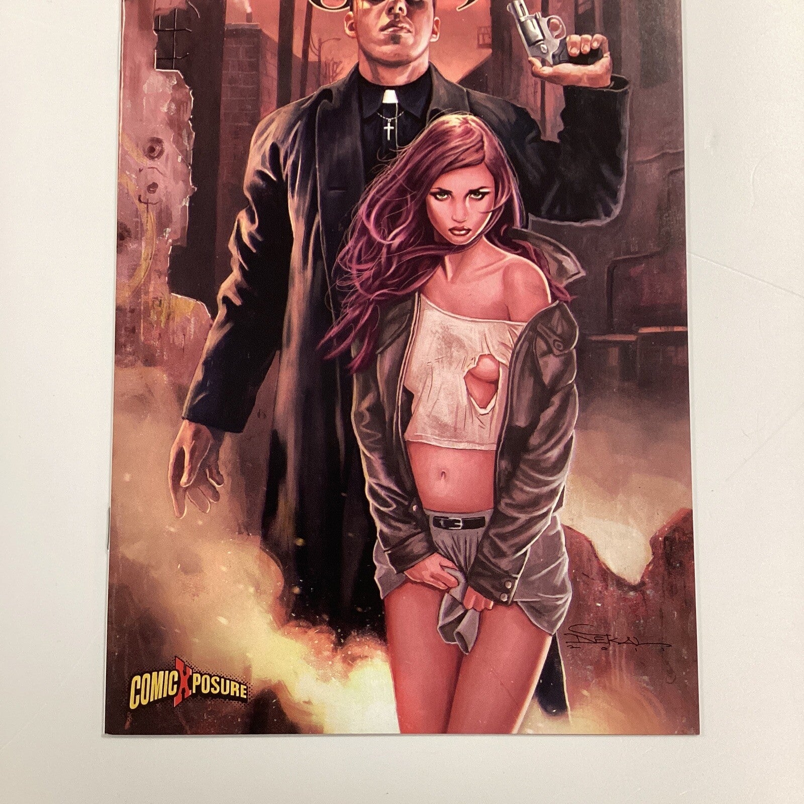 Forgive Me Father #1 2016 VF/NM Comicxposure Variant Creature Entertainment2