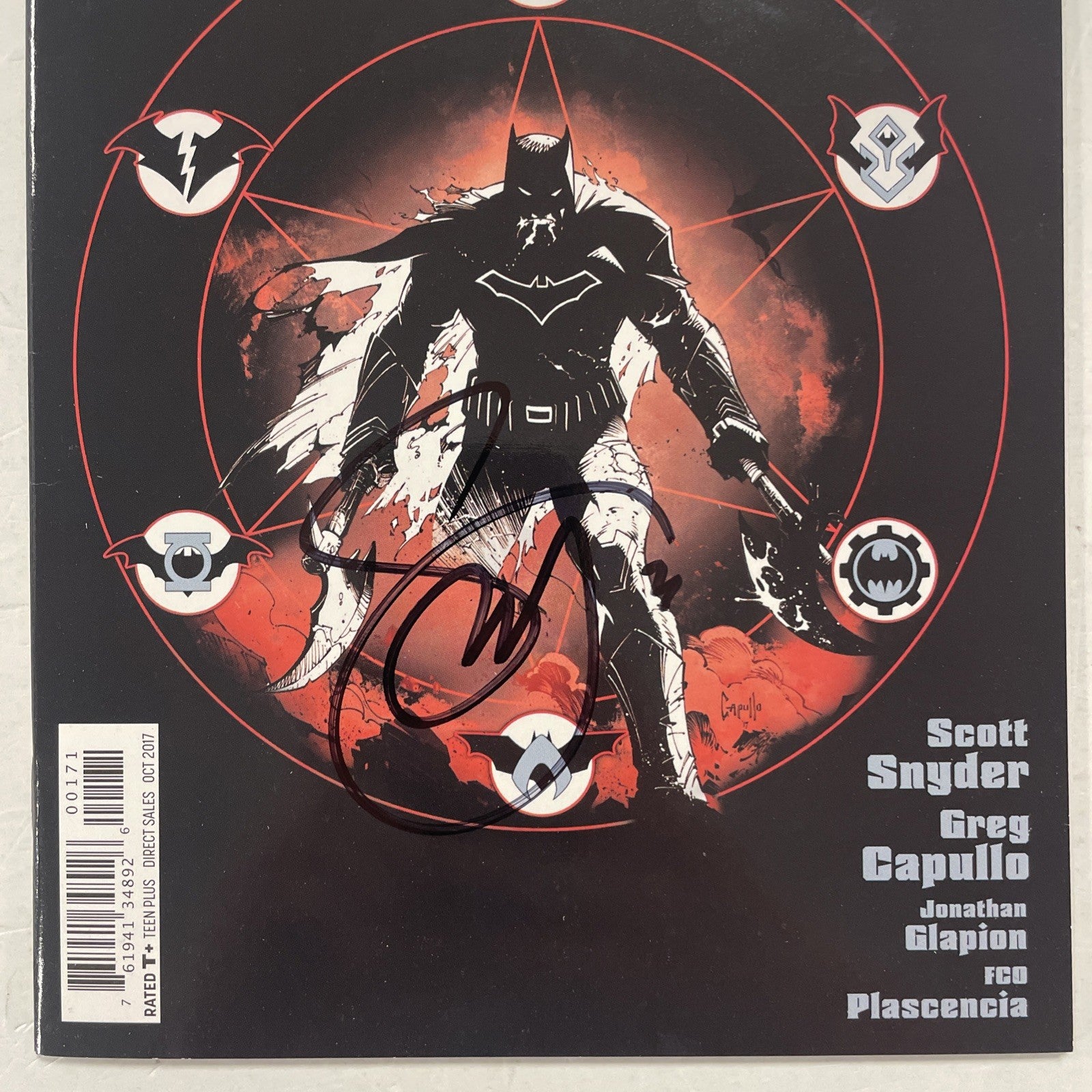 Dark Knights Metal  #1 2017 Mattina 1:100 Variant  NM Signed Scott Snyder2