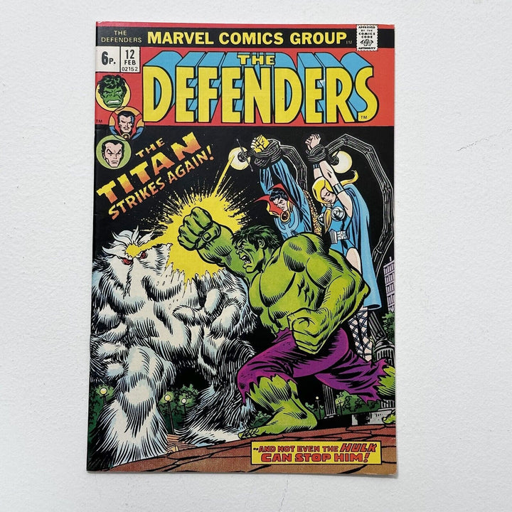 Defenders #12 1974 VF+ Pence Copy