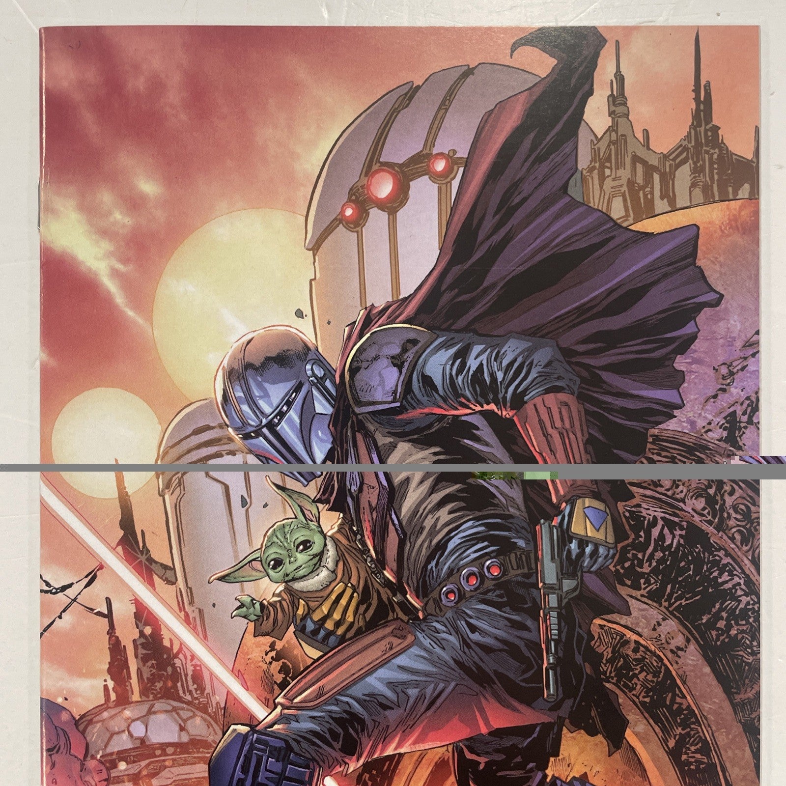 Star Wars: The Mandalorian #2 2022 NM Ken Lashley Virgin Variant 1st Full Grogu1