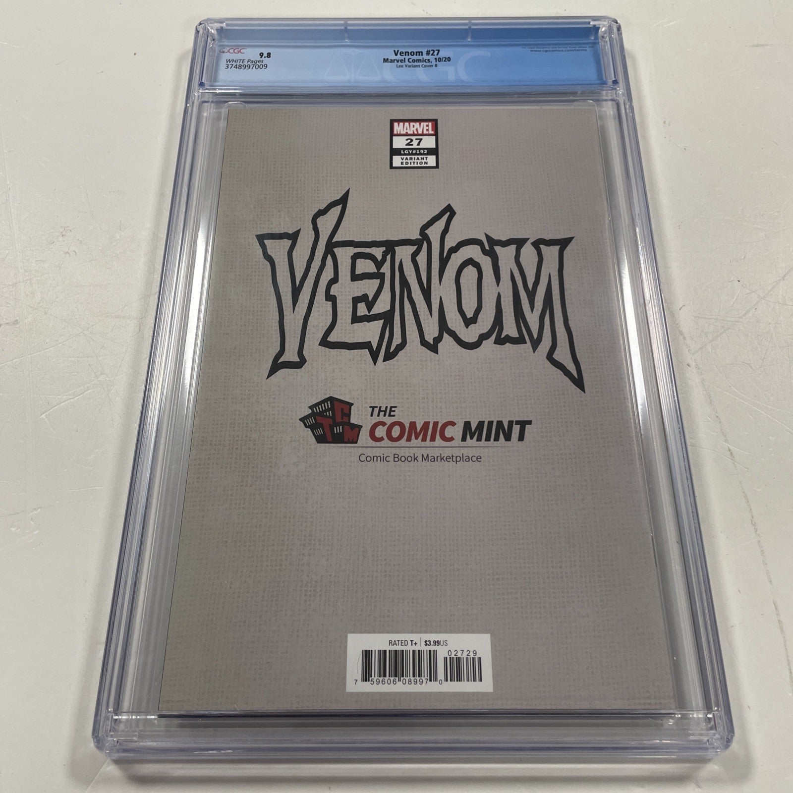 Venom #27 2020 CGC 9.8 1st Full Appearance of Codex Inhyuk Lee Virgin Variant5