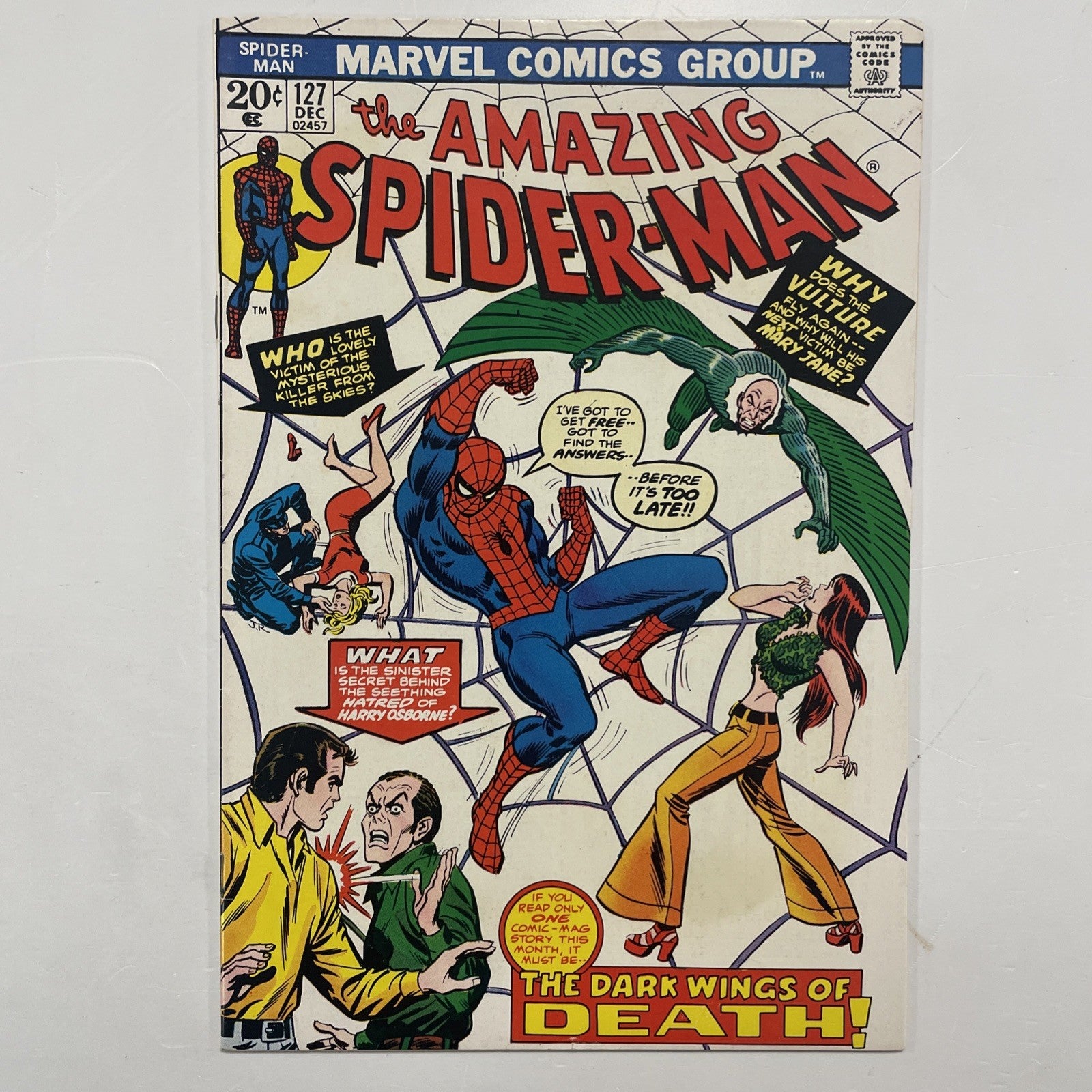 Amazing Spider-Man #127 1973 FN+ 1st App of Clifton Shallot *See Description0