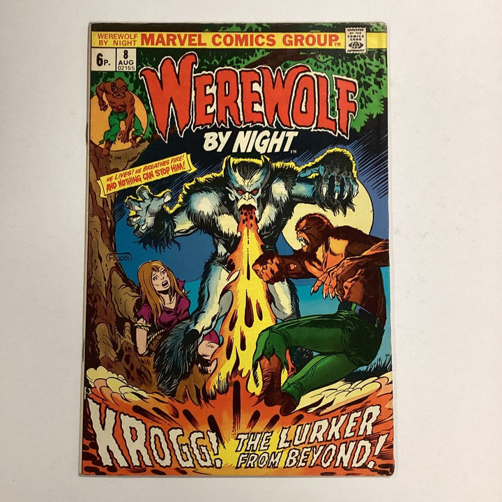 Werewolf By Night #8 1973 FN  Pence Copy