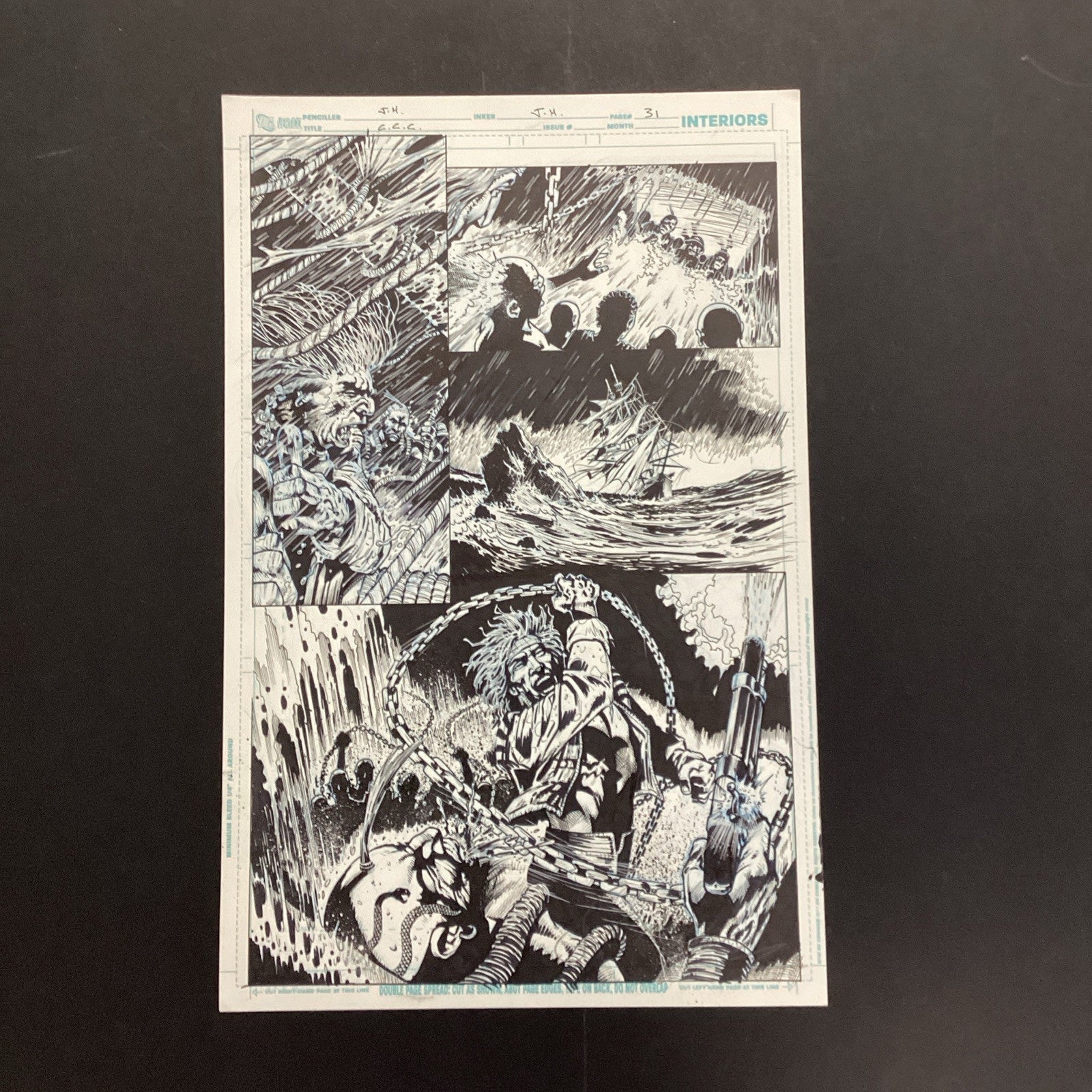 Original Artwork for Before Watchmen Page 31 By John Higgins *See Description0