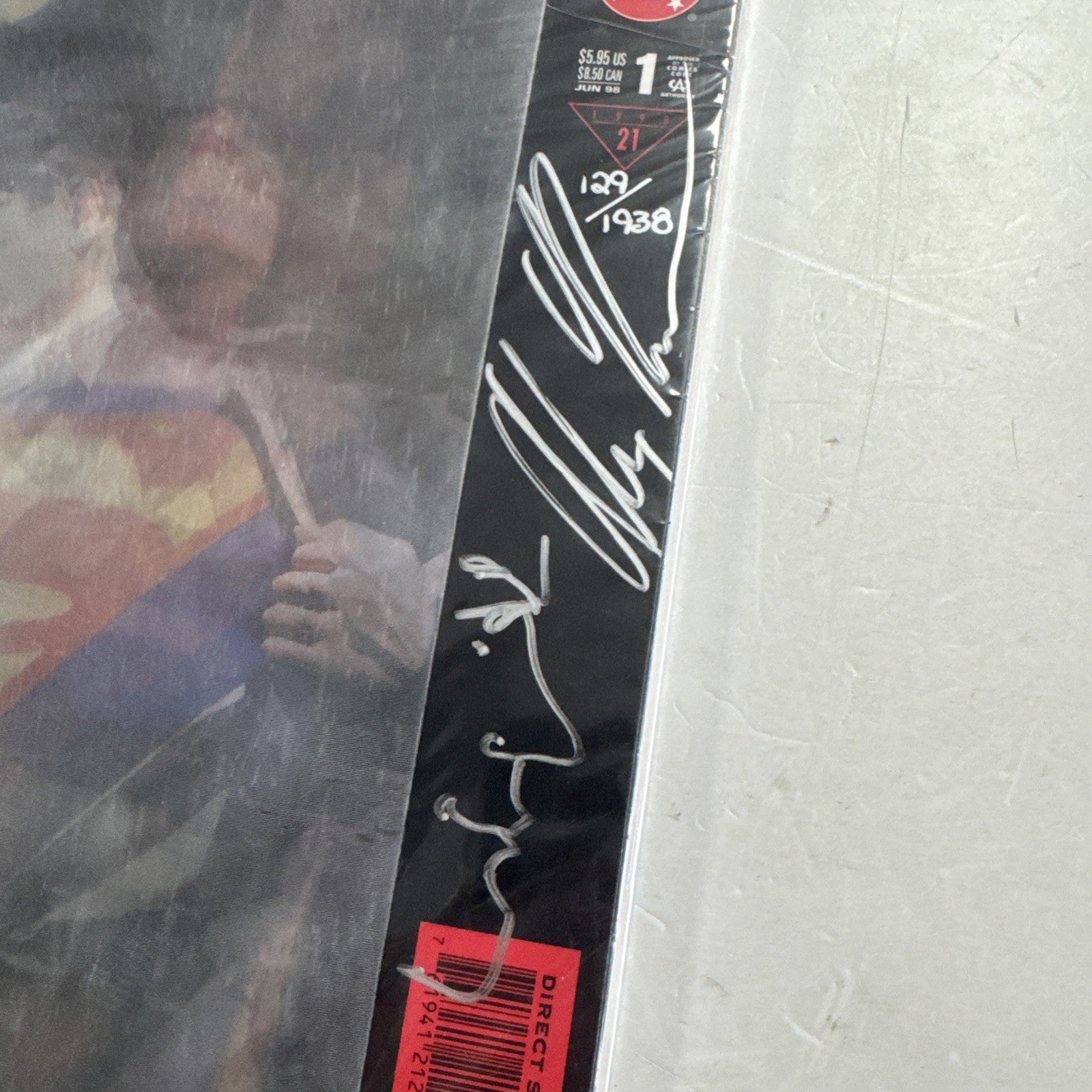 Superman Forever #1 1998 Lenticular Cover Signed Alex Ross4