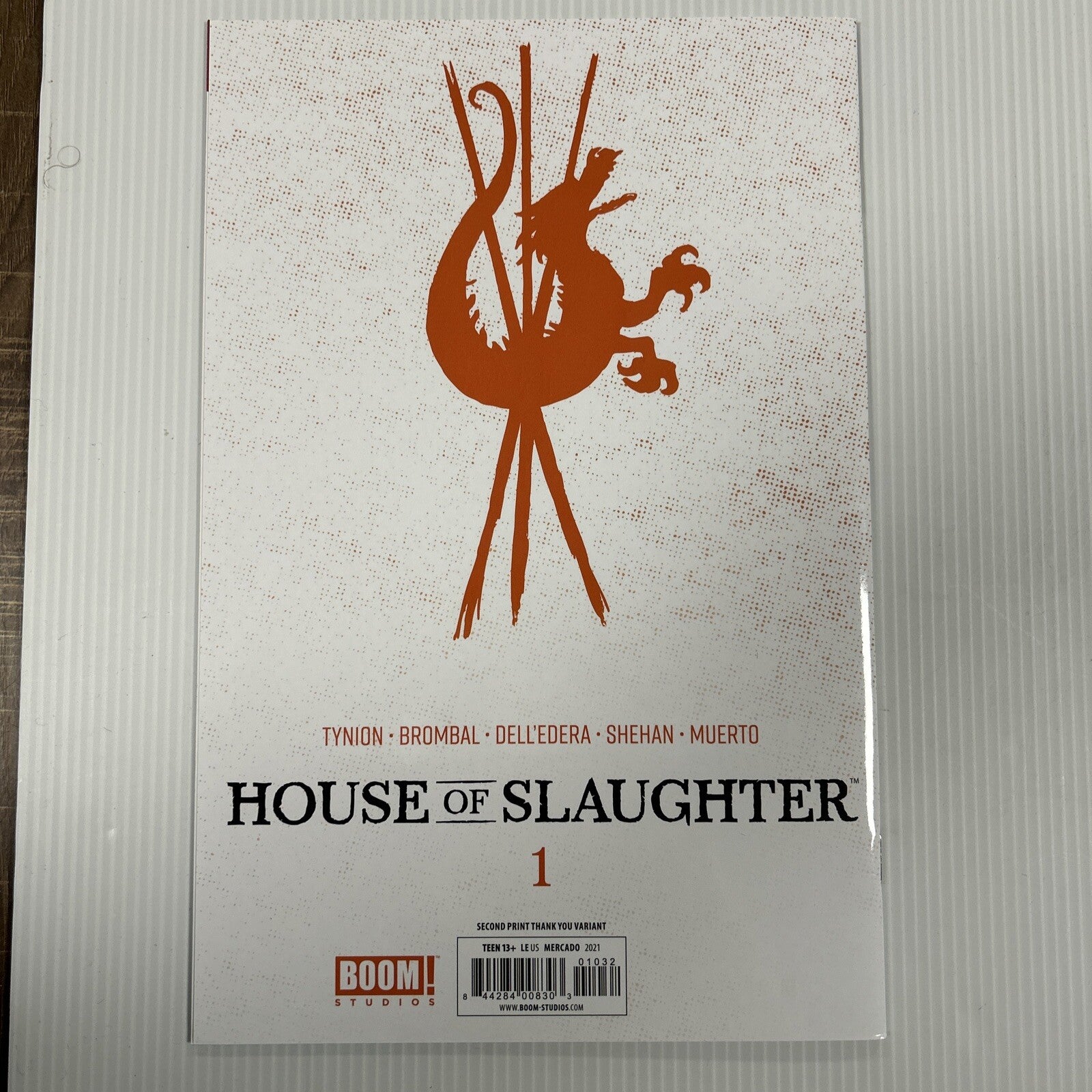 House Of Slaughter #1 2021 NM+ Signed James Tynion Thank You Foil Variant Boom6