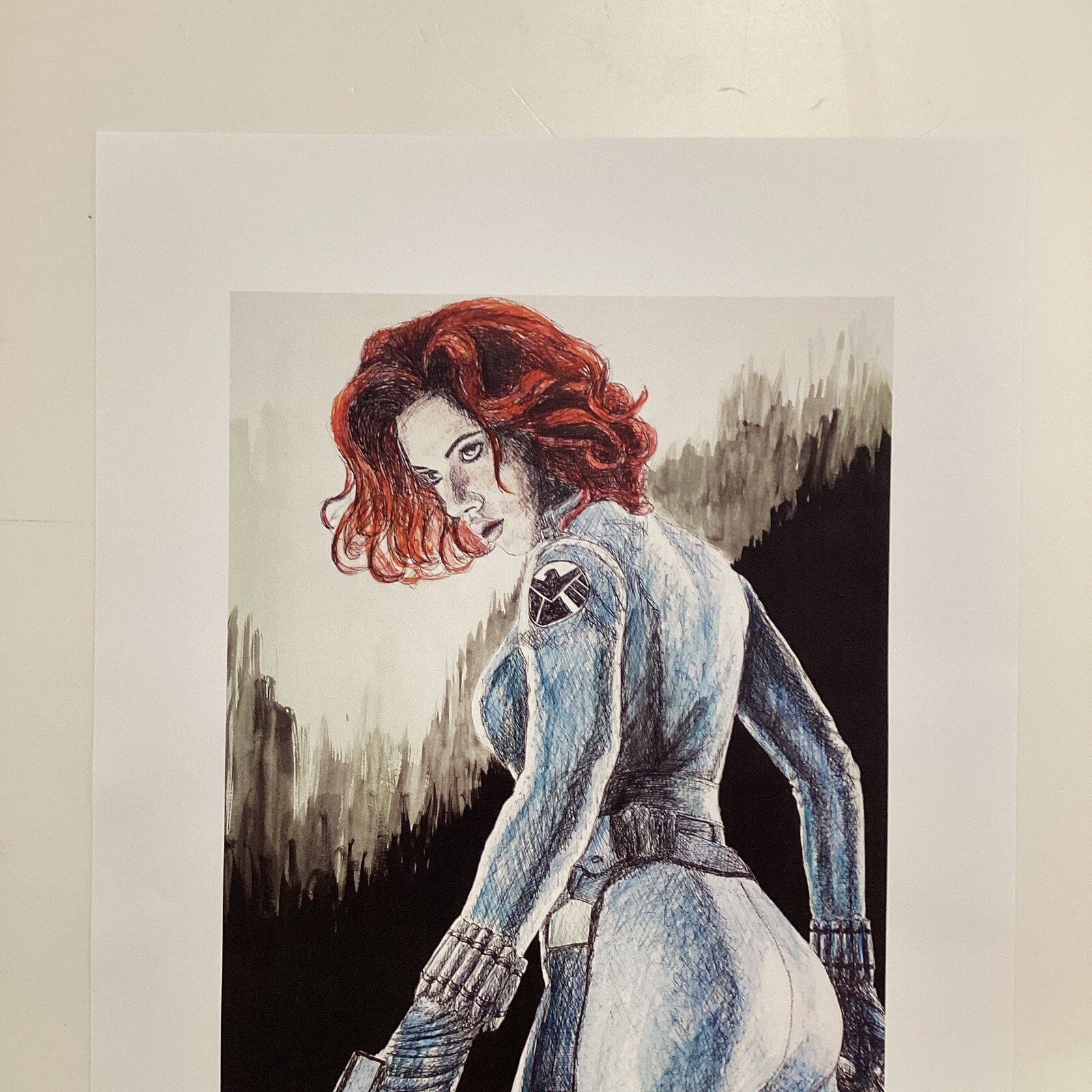 Black Widow Signed Art Print by Becky Knapp2