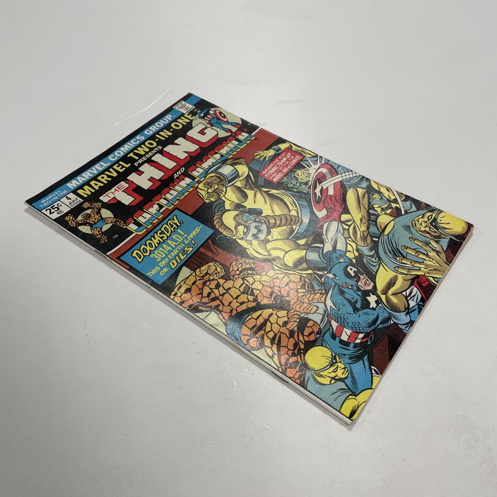 Marvel Two-In-One presents Thing and Captain America #4 1974 FN/VF3