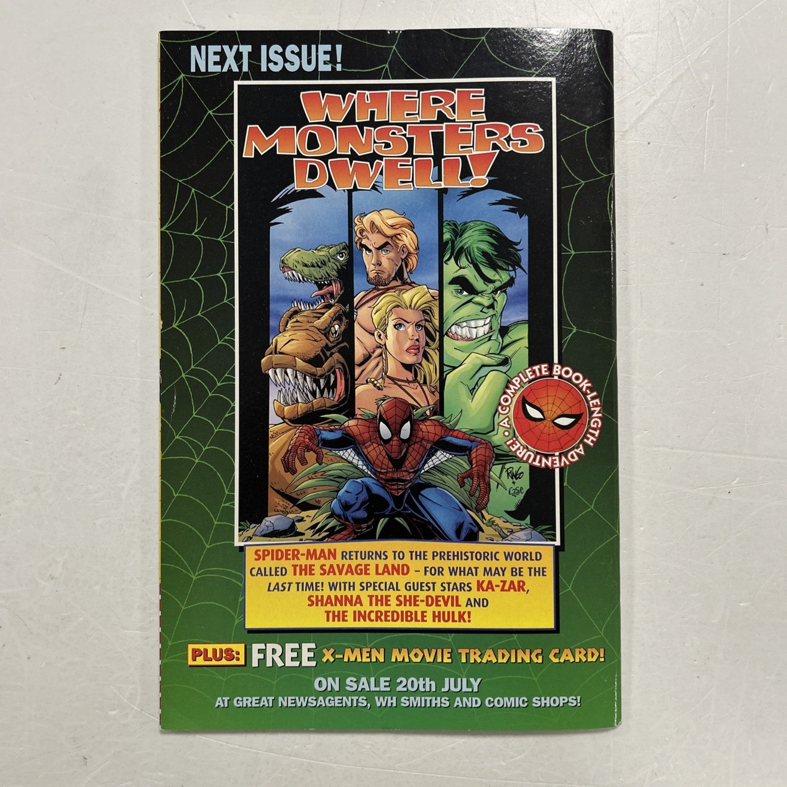 Astonishing Spider-Man #62 2000 VF- UK Marvel Panini Inc. Free Phone Card5