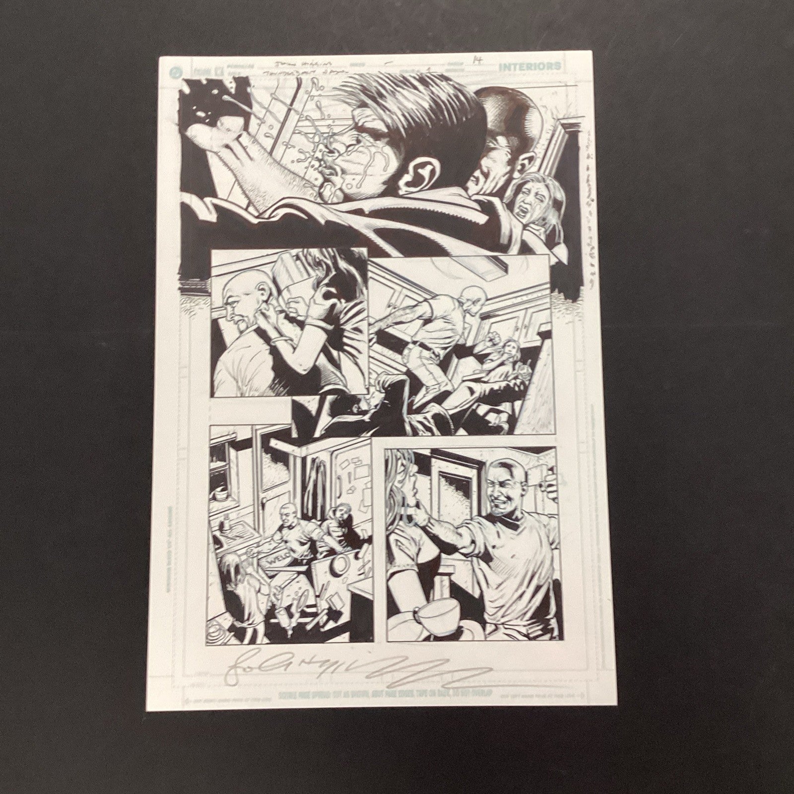 Original Artwork for Thunderbolt Jaxon #1 Page 14 By John Higgins 20060
