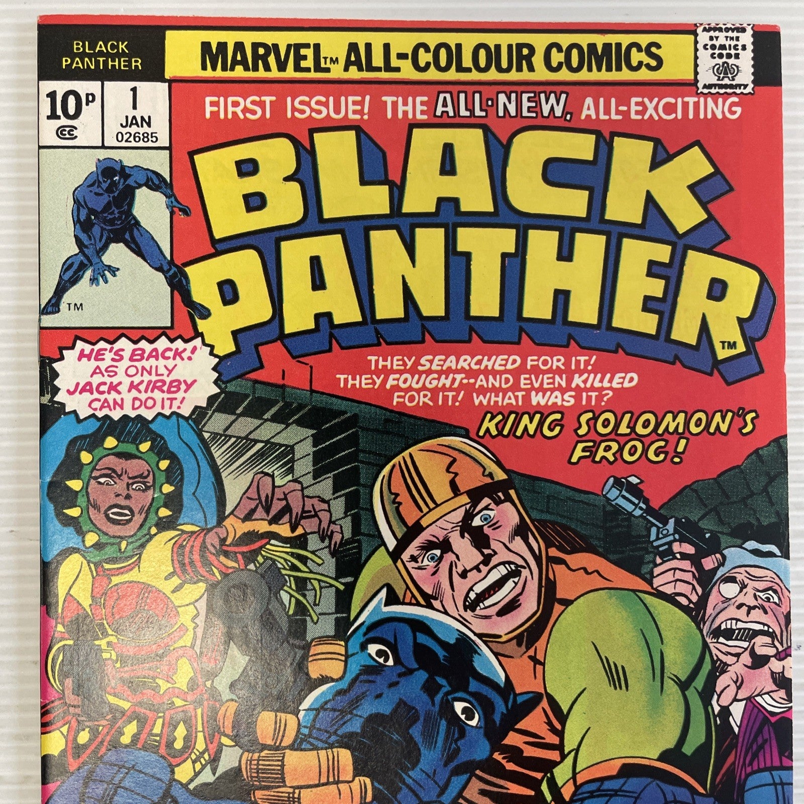 Black Panther #1 1977 FN/VF Pence Copy 1st in own title1