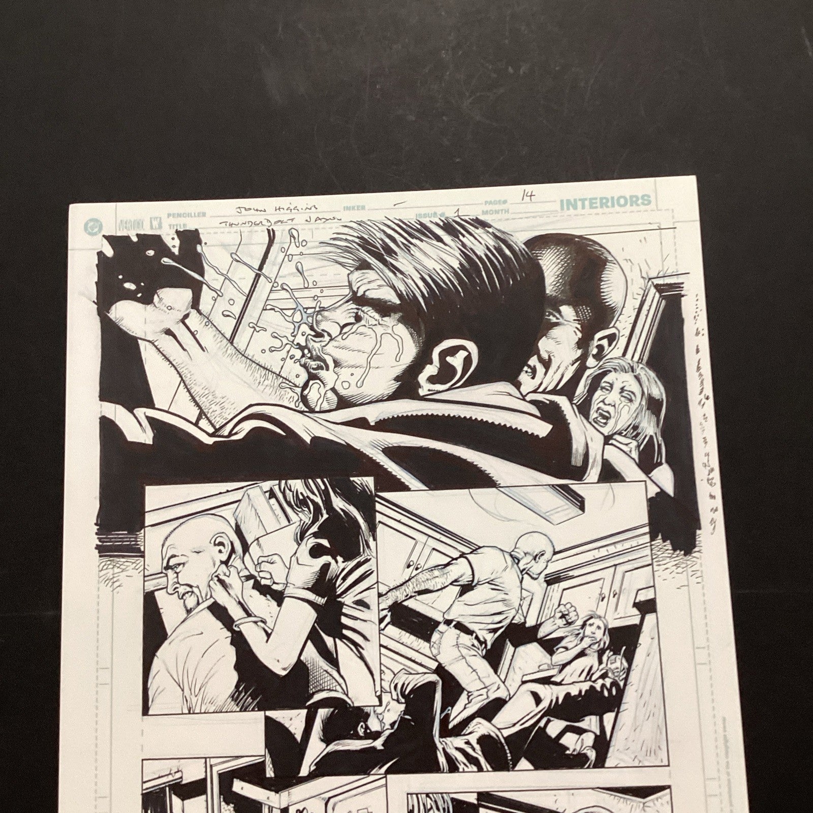 Original Artwork for Thunderbolt Jaxon #1 Page 14 By John Higgins 20062