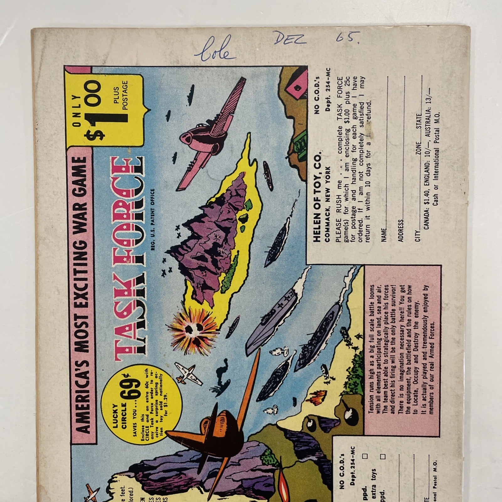 Metamorpho #1 1965 VG Pence Stamp **Writing on rear cover5