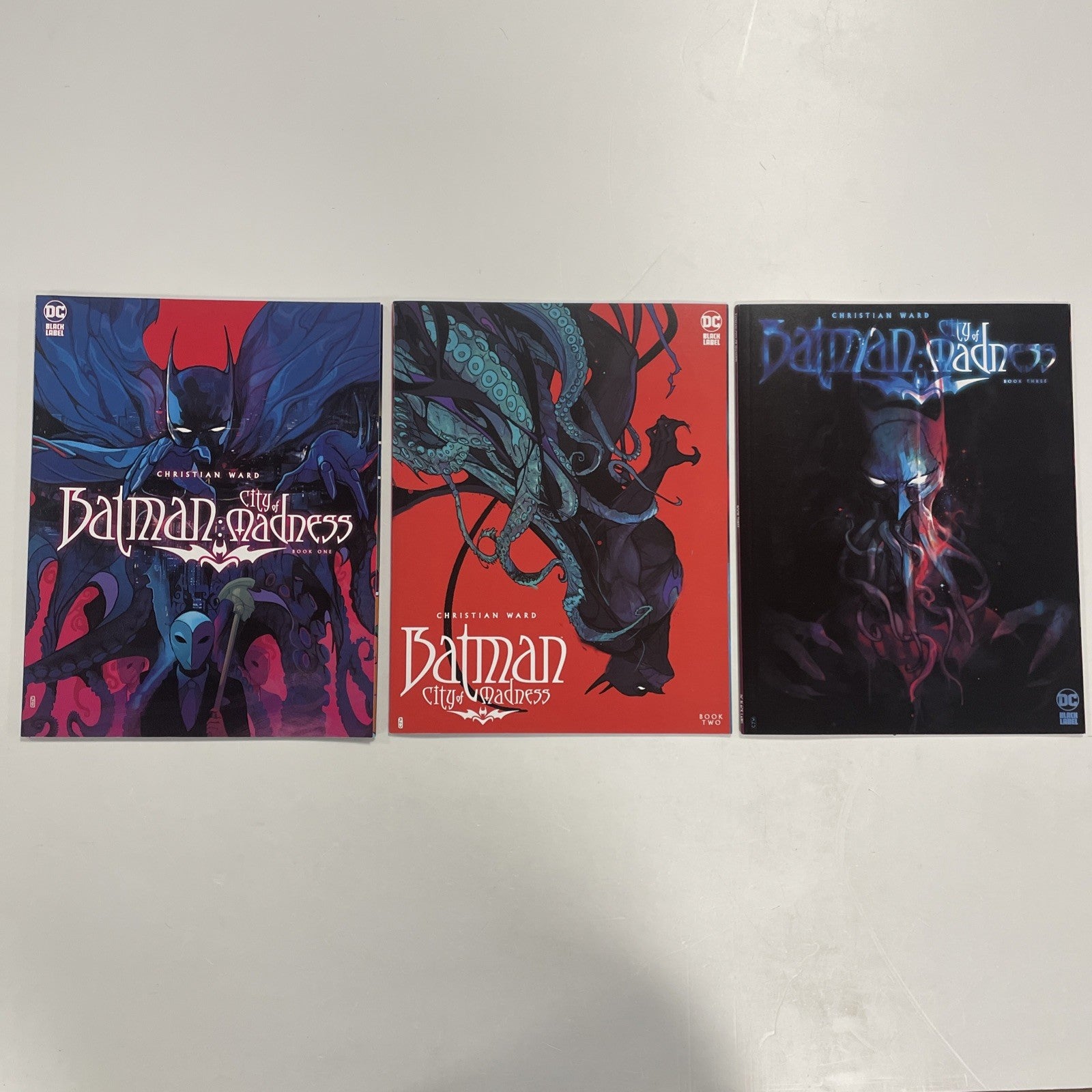 Batman City of Madness #1-3 2025 Complete Series Set inc. Signed Postcards0